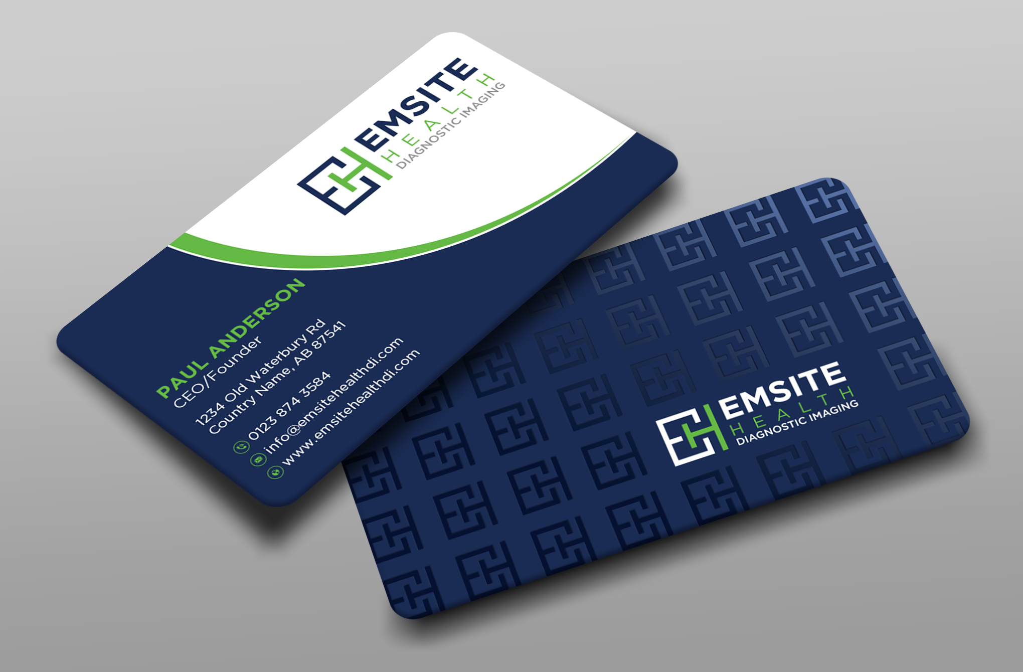 Business Card Design by Uttom 2 for Emsite Health | Design #30107611