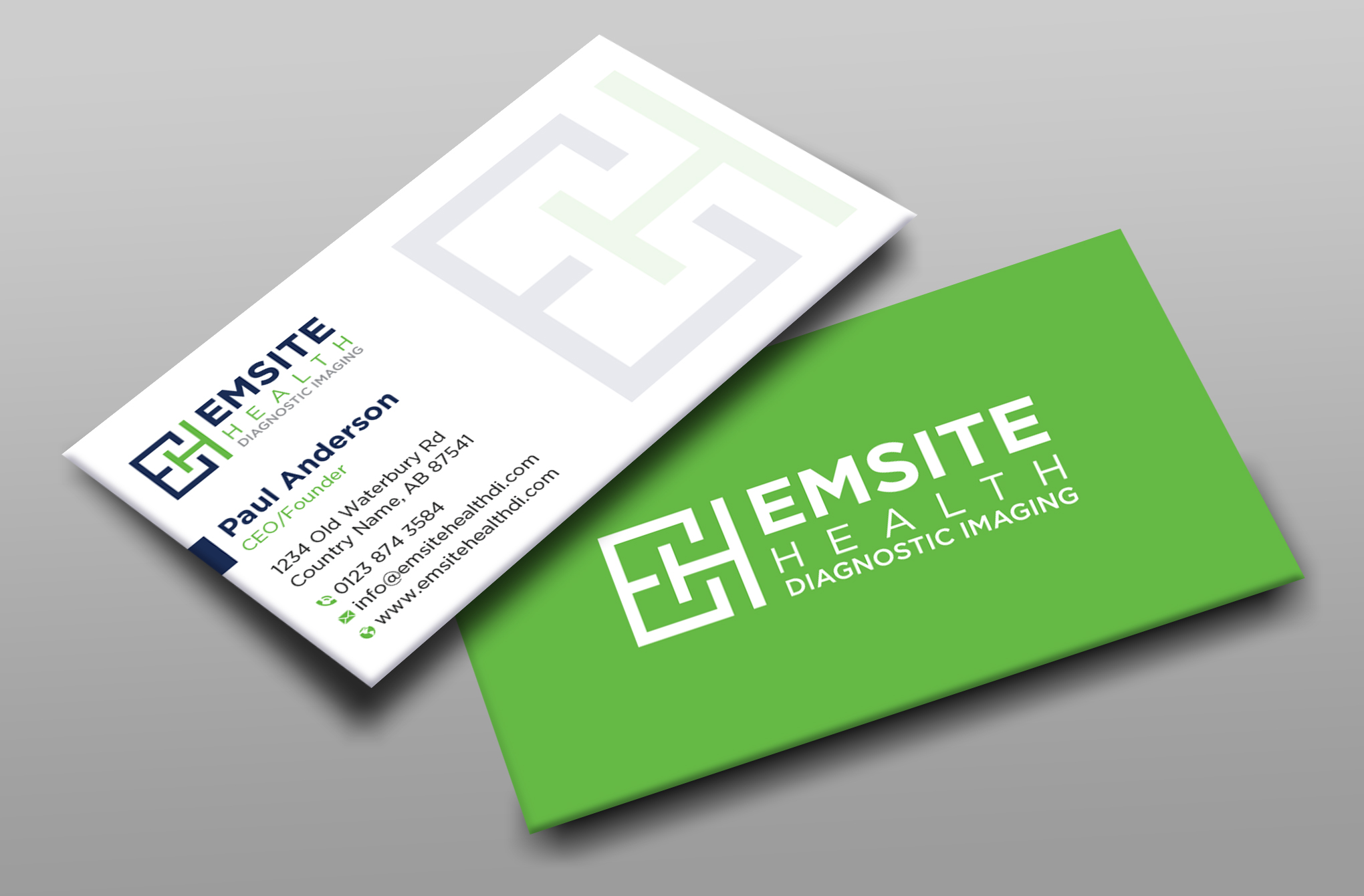 Business Card Design by Uttom 2 for Emsite Health | Design #30113046