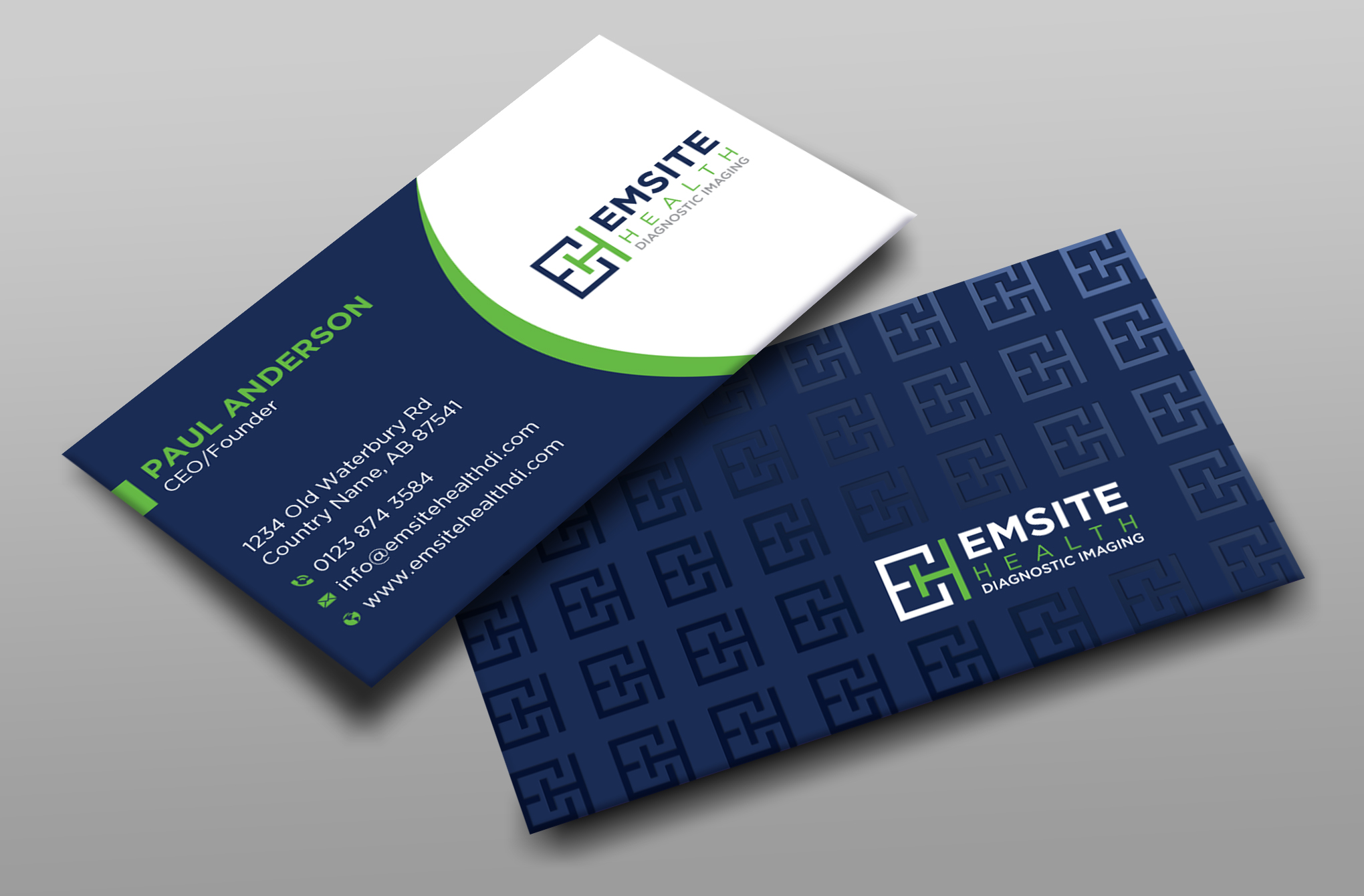 Business Card Design by Uttom 2 for Emsite Health | Design #30113049