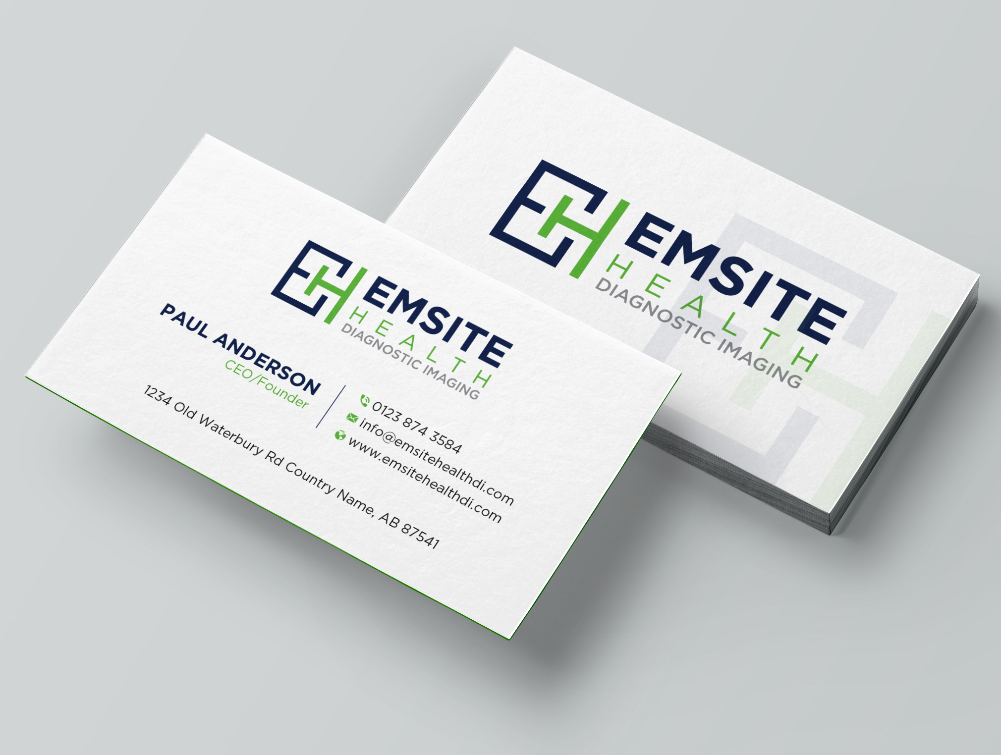 Business Card Design by Uttom 2 for Emsite Health | Design #30113050