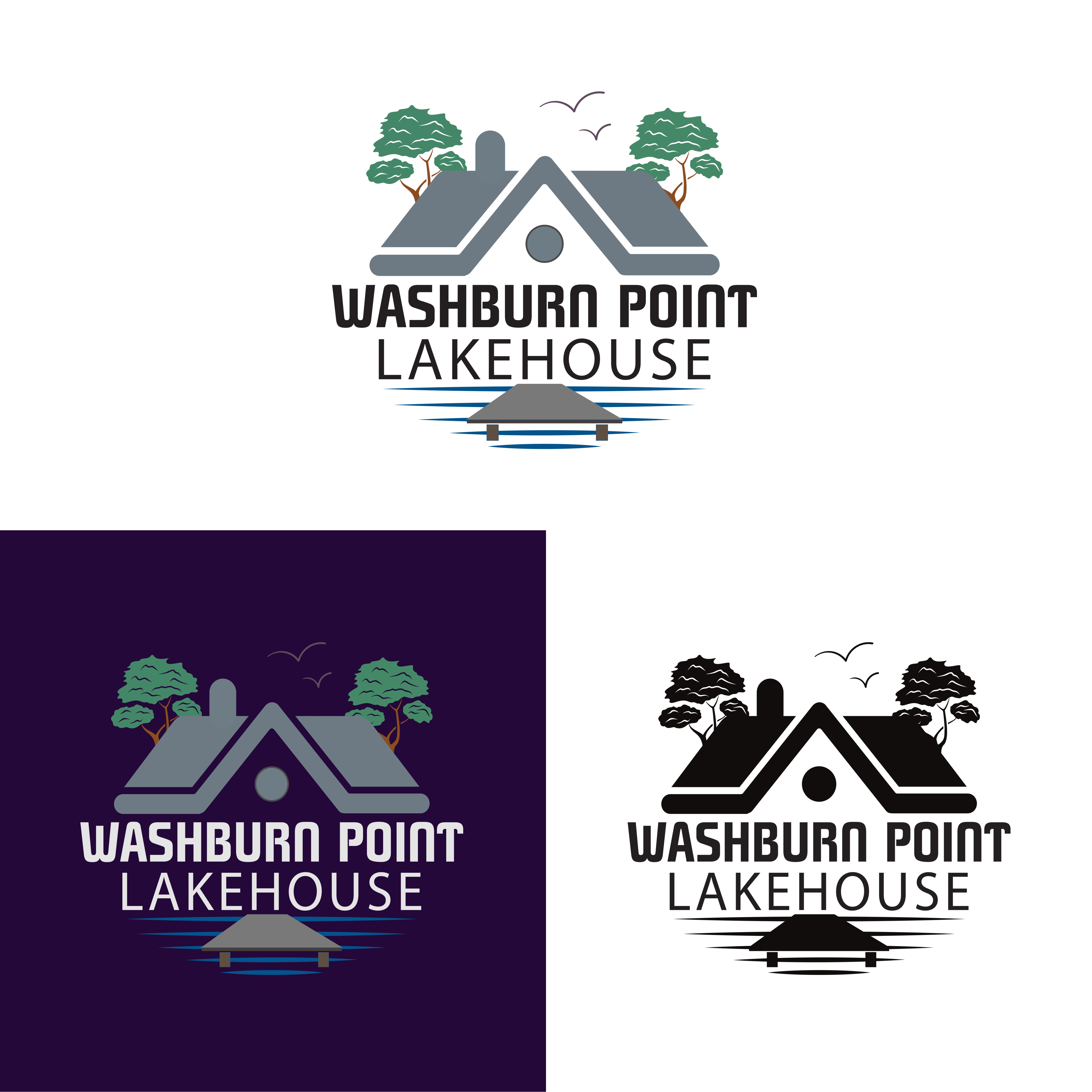 Logo Design by Nusrat J for WashburnPoint LakeHouse | Design #30157172