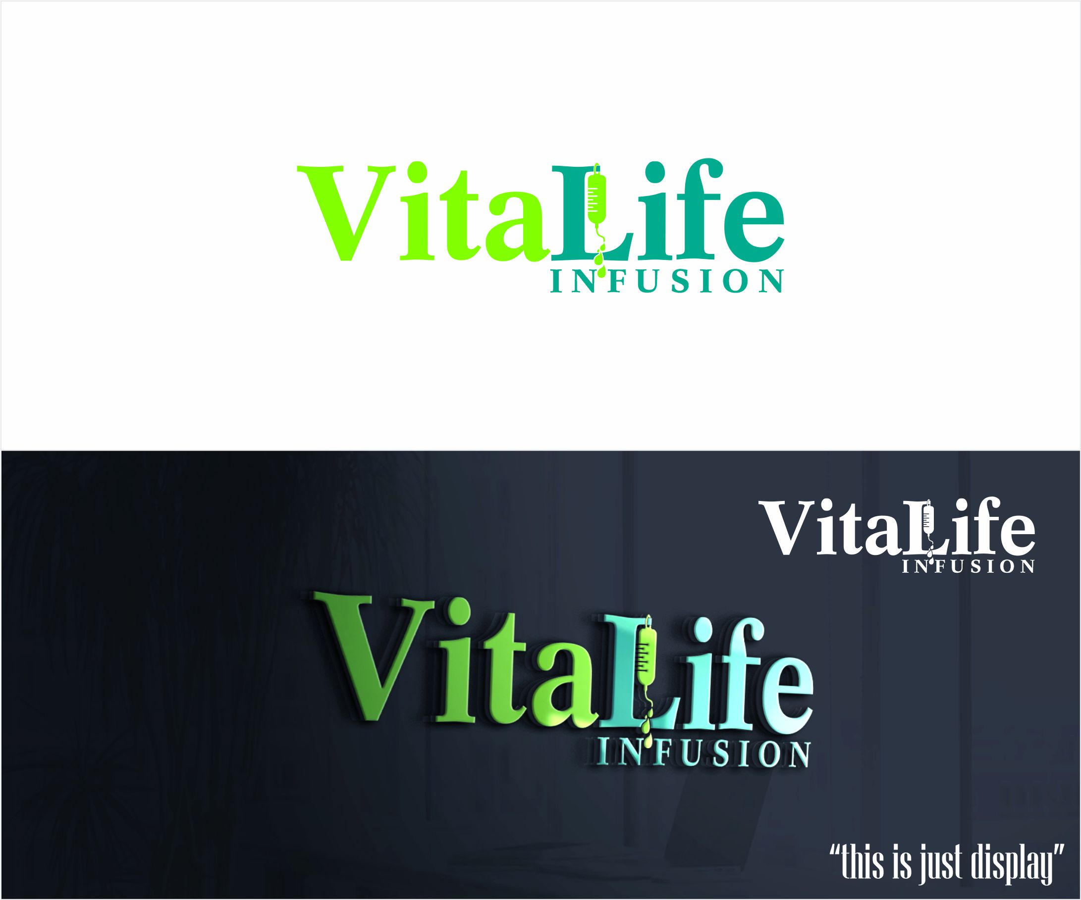Logo Design by alkaline for Vita Life Infusion | Design #30083963