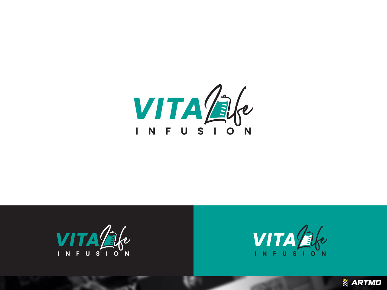 Diseño de Logo por ARTMD para Vita Life Infusion | Diseño #30085412
