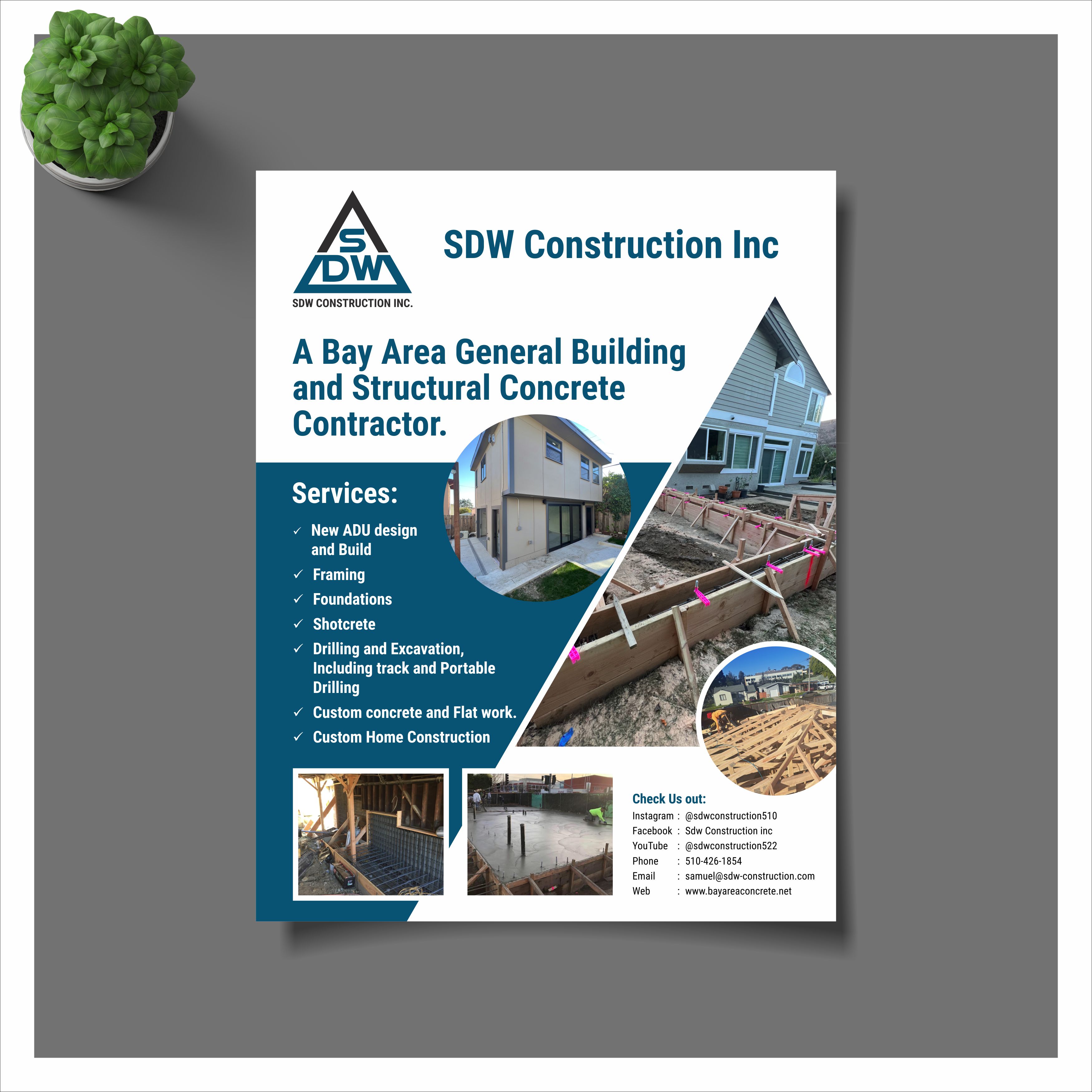 Design de Flyer par nng pour SDW Construction Inc | Design #30092023
