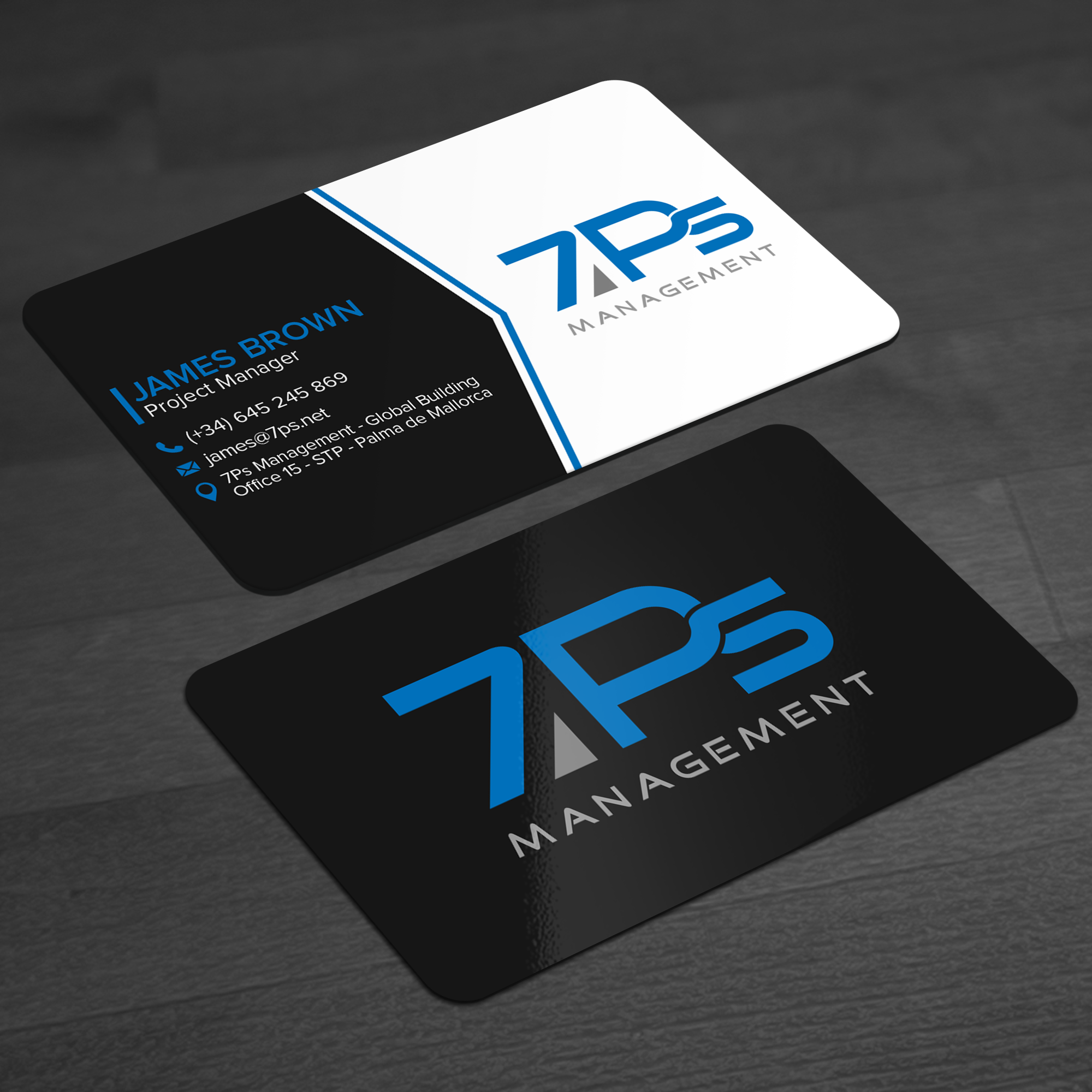 Diseño de Tarjeta de Presentación por WellDesign para E-Touch Baleares SL B57835530 - Edif. RS Global - Oficina 15 - STP Muelle Viejo, Espigón Exterio | Diseño #30093929