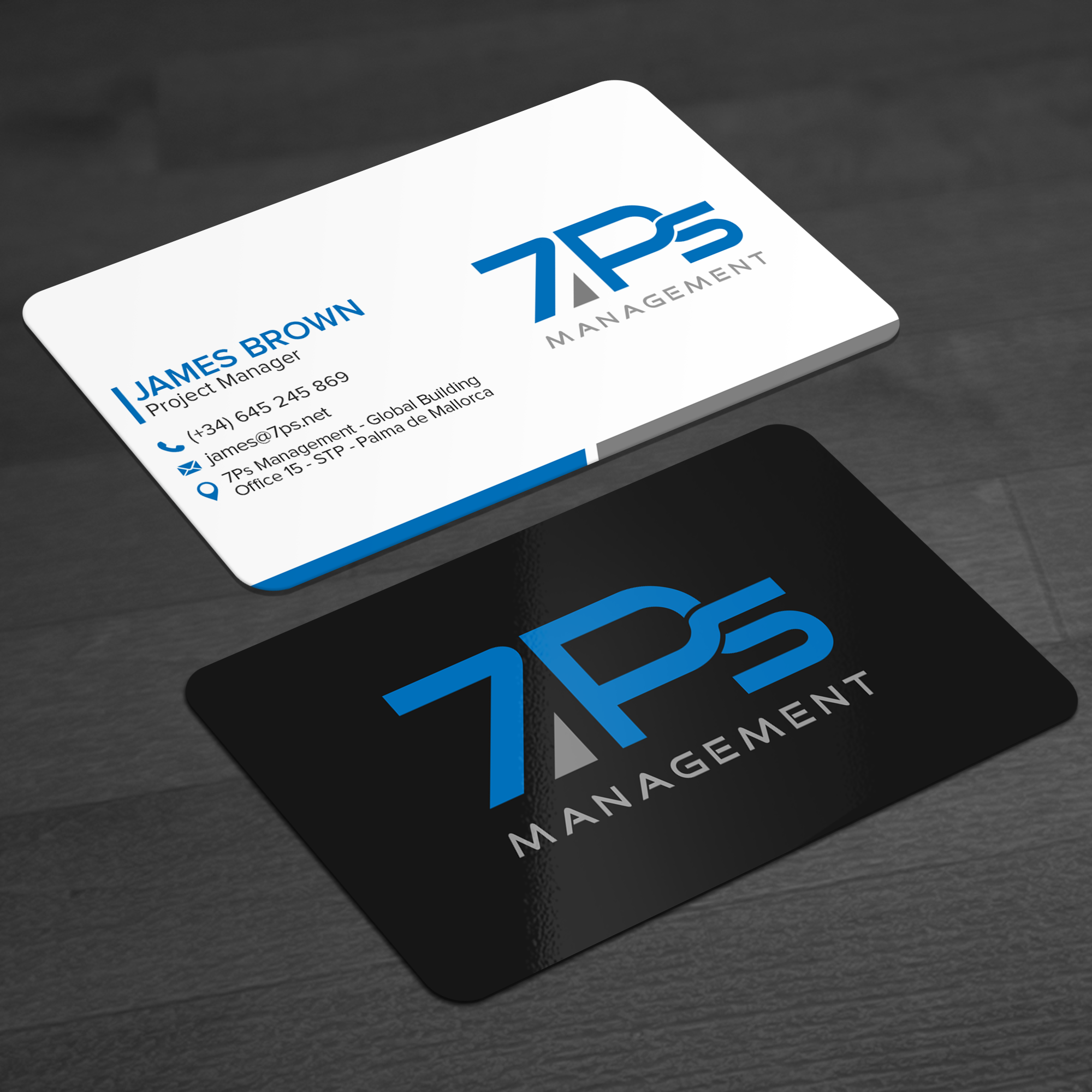 Diseño de Tarjeta de Presentación por WellDesign para E-Touch Baleares SL B57835530 - Edif. RS Global - Oficina 15 - STP Muelle Viejo, Espigón Exterio | Diseño #30093932