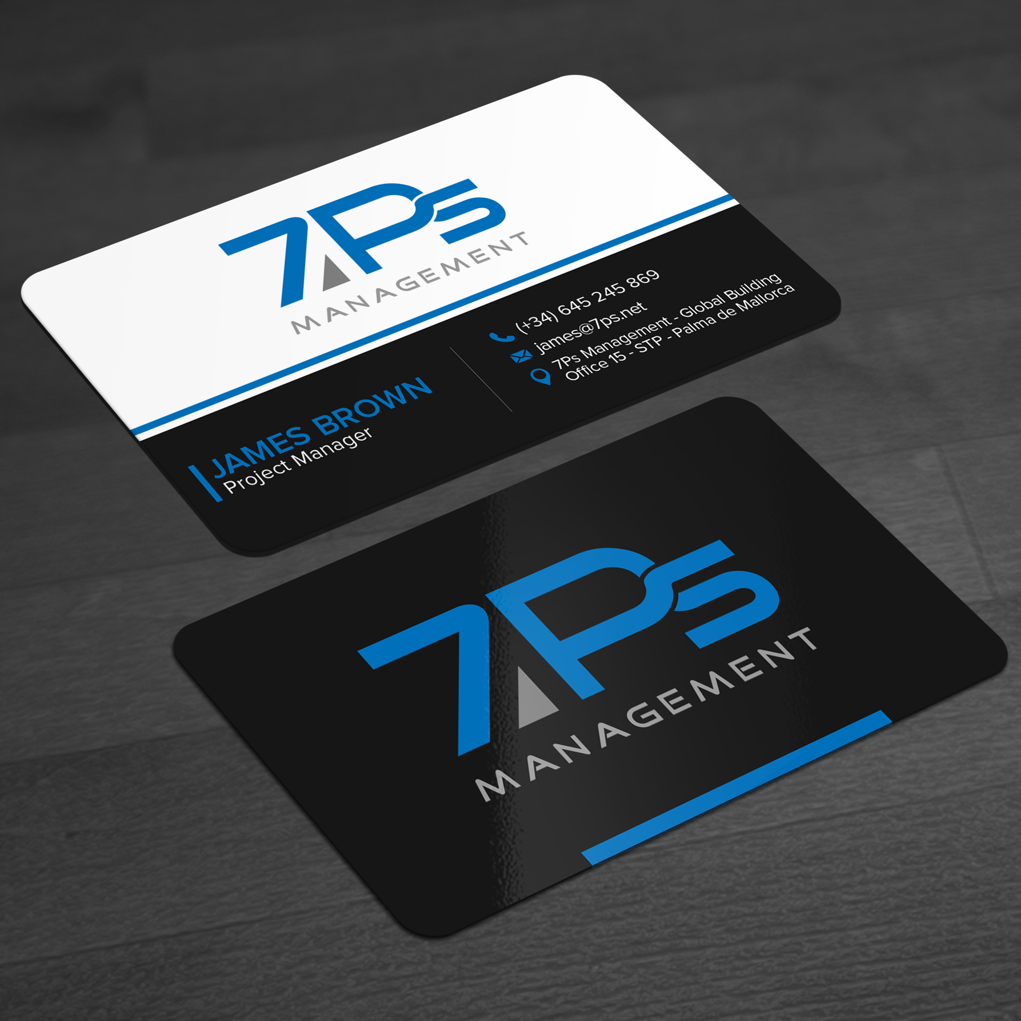 Diseño de Tarjeta de Presentación por WellDesign para E-Touch Baleares SL B57835530 - Edif. RS Global - Oficina 15 - STP Muelle Viejo, Espigón Exterio | Diseño #30093933