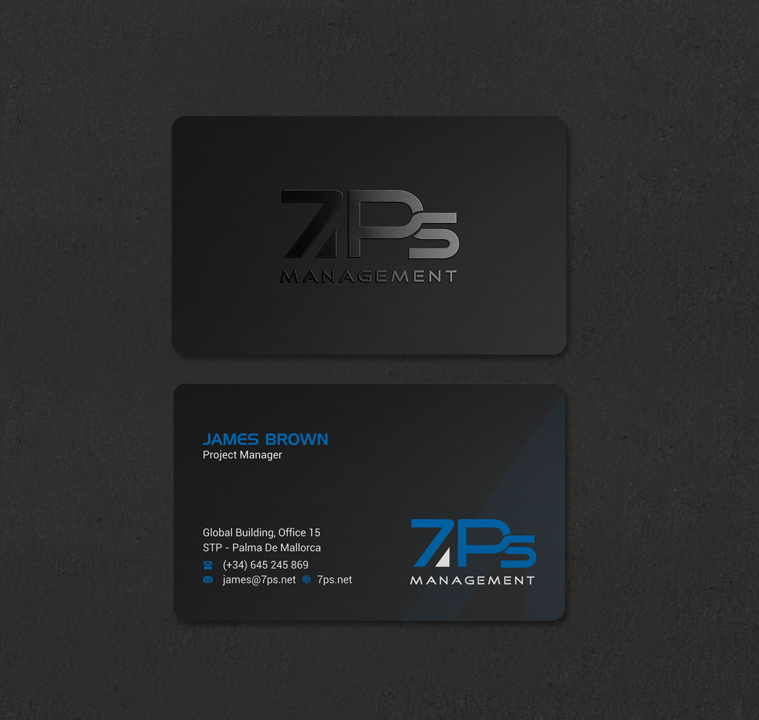 Diseño de Tarjeta de Presentación por INDIAN_Ashok para E-Touch Baleares SL B57835530 - Edif. RS Global - Oficina 15 - STP Muelle Viejo, Espigón Exterio | Diseño #30091791