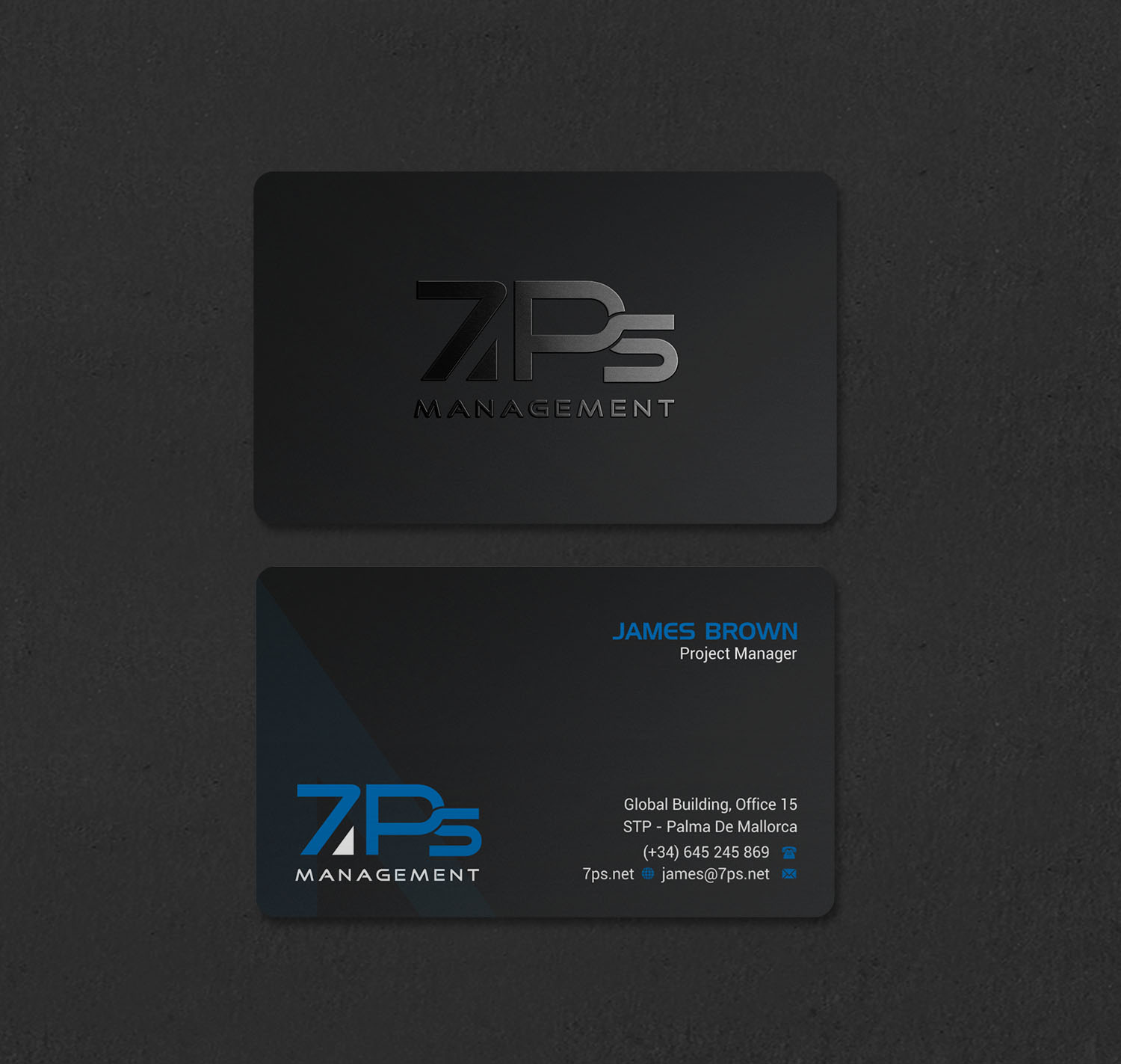 Diseño de Tarjeta de Presentación por INDIAN_Ashok para E-Touch Baleares SL B57835530 - Edif. RS Global - Oficina 15 - STP Muelle Viejo, Espigón Exterio | Diseño #30091808