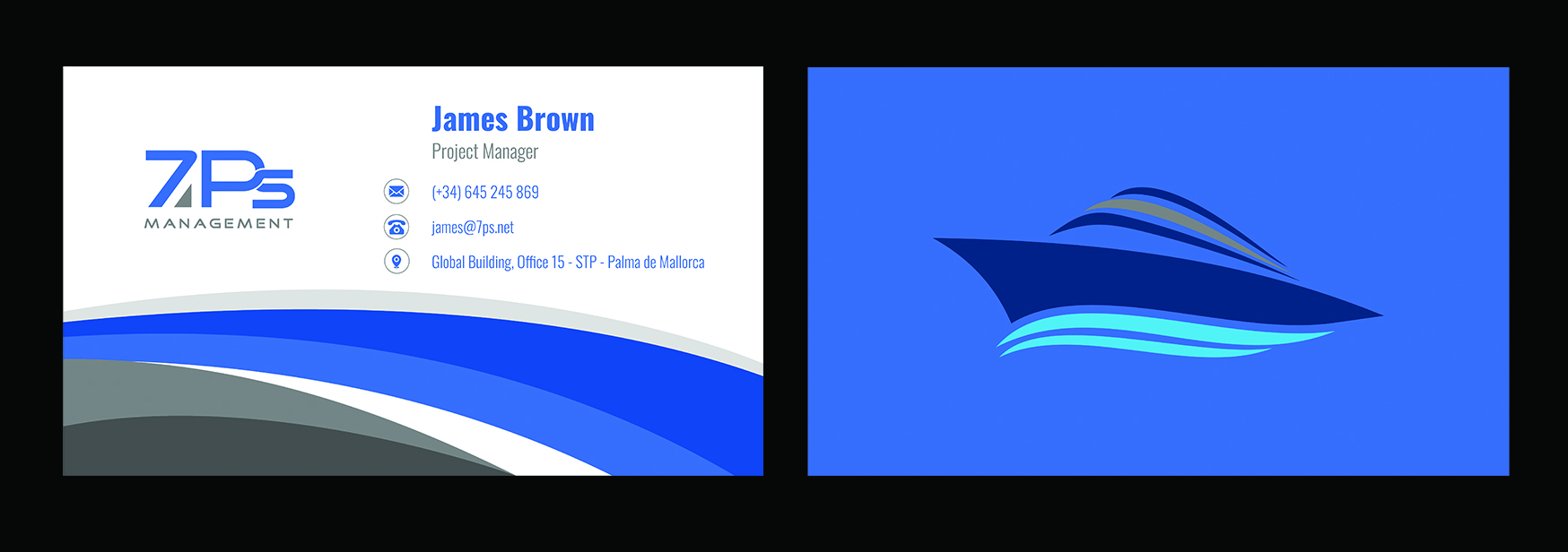 Diseño de Tarjeta de Presentación por zoovdesign para E-Touch Baleares SL B57835530 - Edif. RS Global - Oficina 15 - STP Muelle Viejo, Espigón Exterio | Diseño #30093751