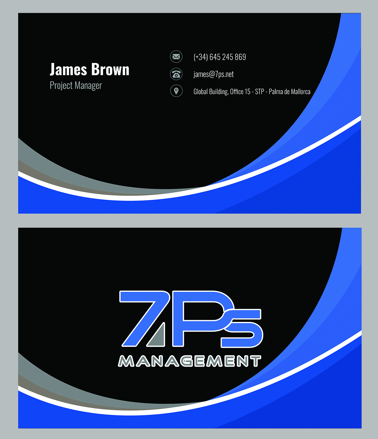 Diseño de Tarjeta de Presentación por zoovdesign para E-Touch Baleares SL B57835530 - Edif. RS Global - Oficina 15 - STP Muelle Viejo, Espigón Exterio | Diseño #30099889