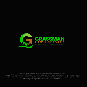Logo Design by megamen for Grassman Lawn Service | Design: #30090061