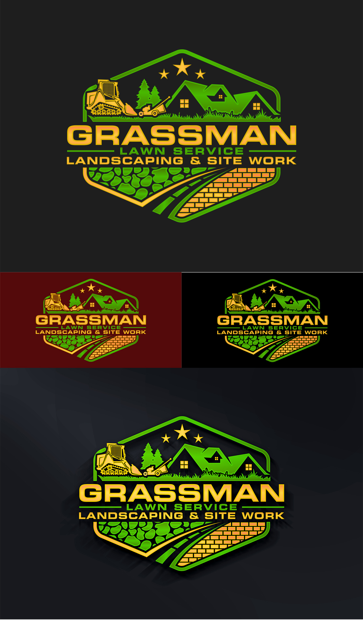 Logo Design by Imran_me for Grassman Lawn Service | Design #30091934