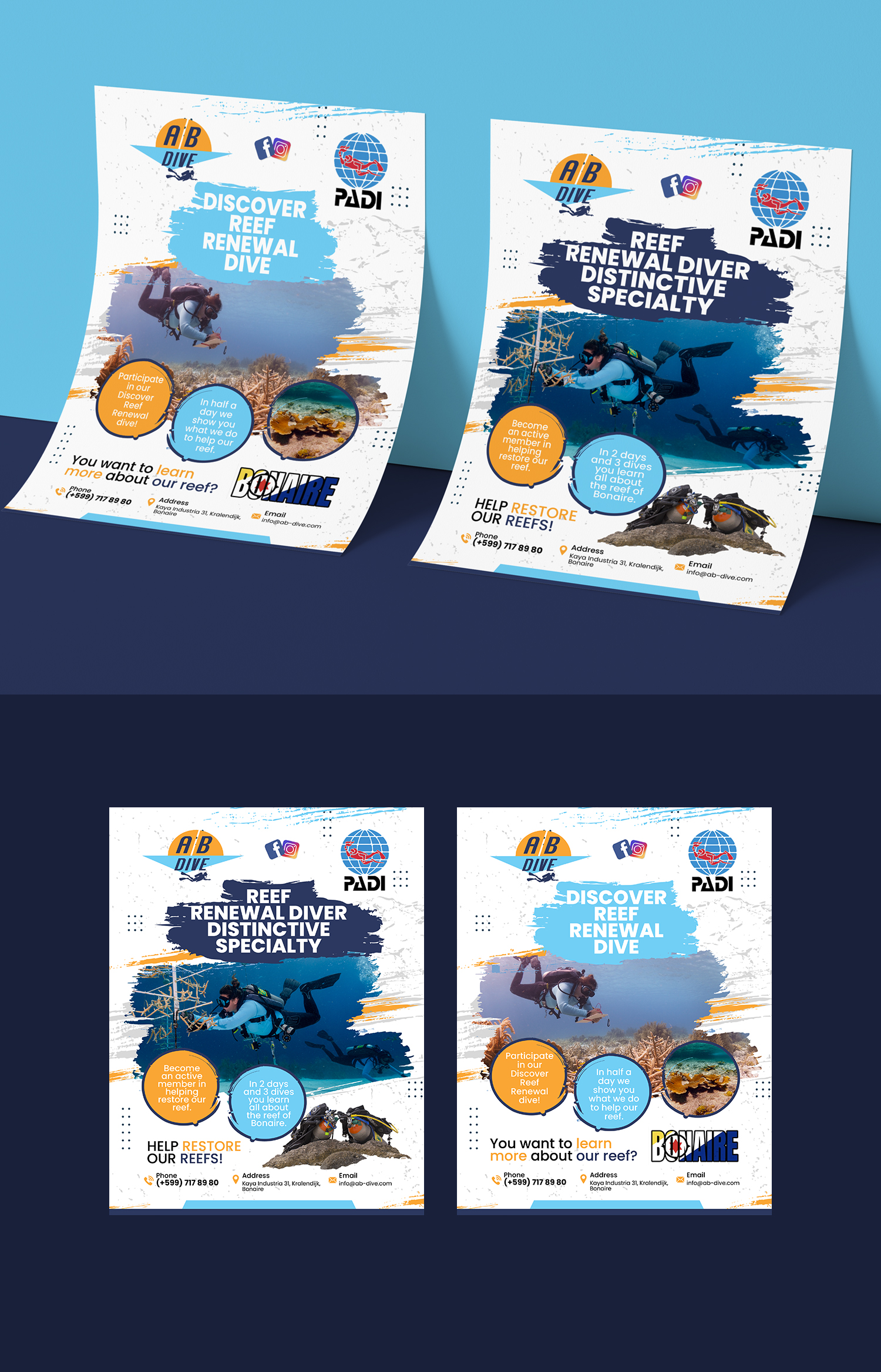 Flyer Design by Hitbar for AB Dive | Design #30097615