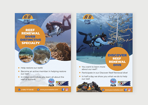 Design de Flyer par Mamata Sasmal pour AB Dive | Design : #30108235