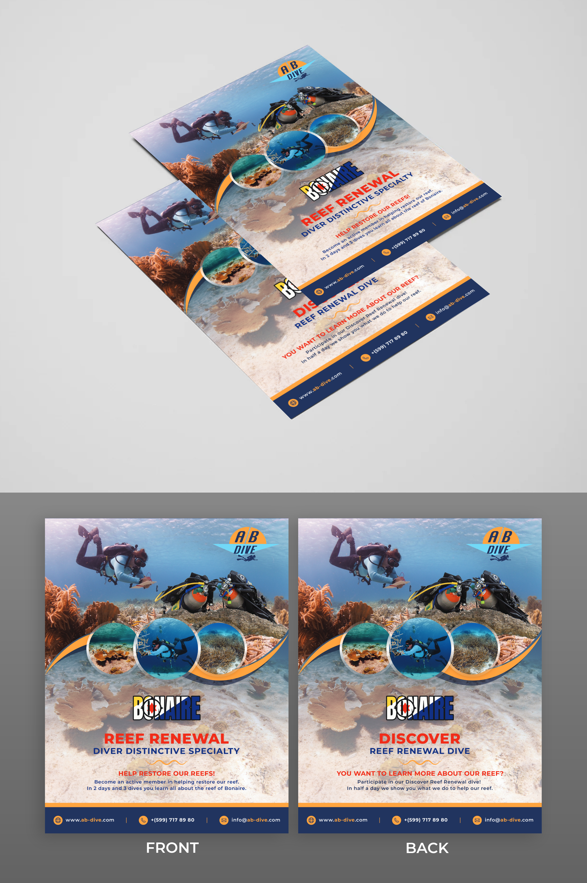 Diseño de Flyer por KreativeMadz para AB Dive | Diseño #30090544