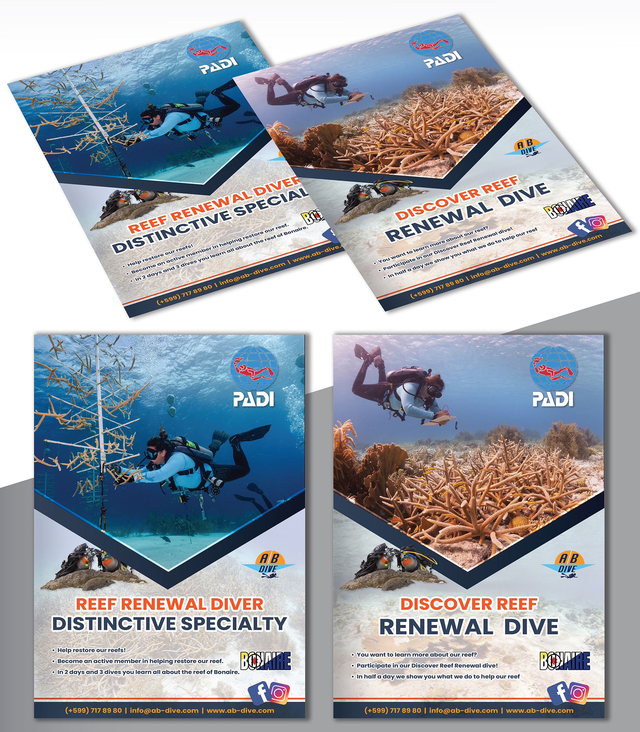 Diseño de Flyer por creativemood438 para AB Dive | Diseño #30098147
