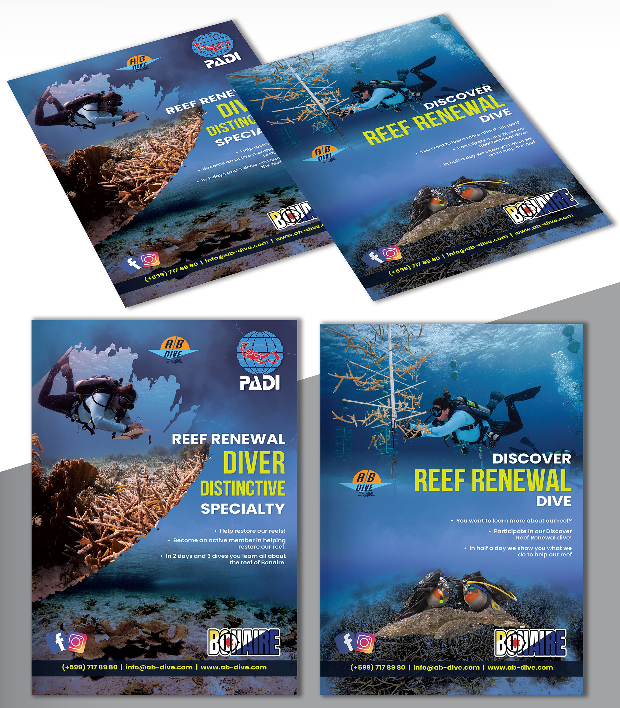 Diseño de Flyer por creativemood438 para AB Dive | Diseño #30098148
