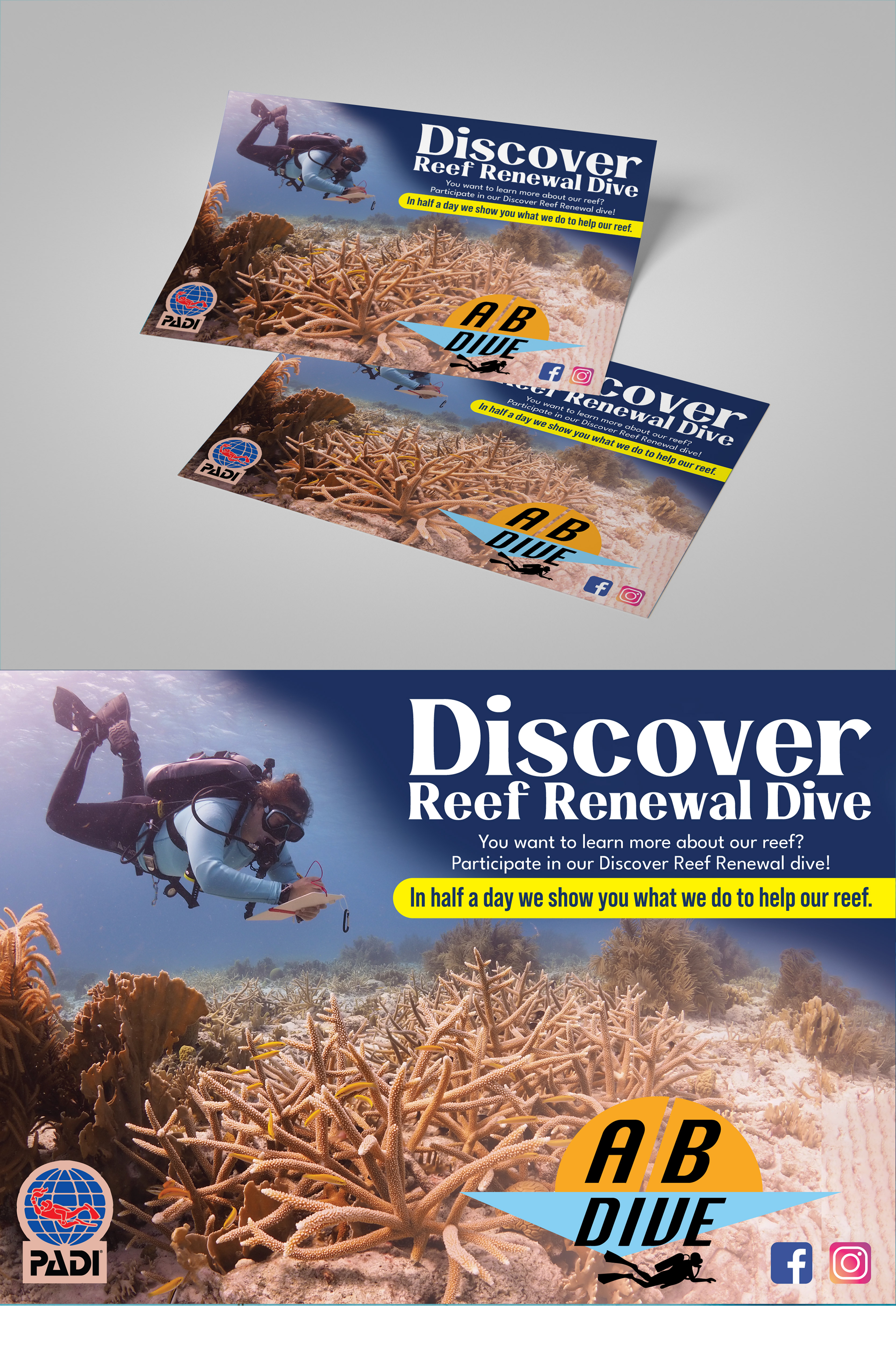 Flyer-Design von Impressive Solutions für AB Dive | Design #30096512