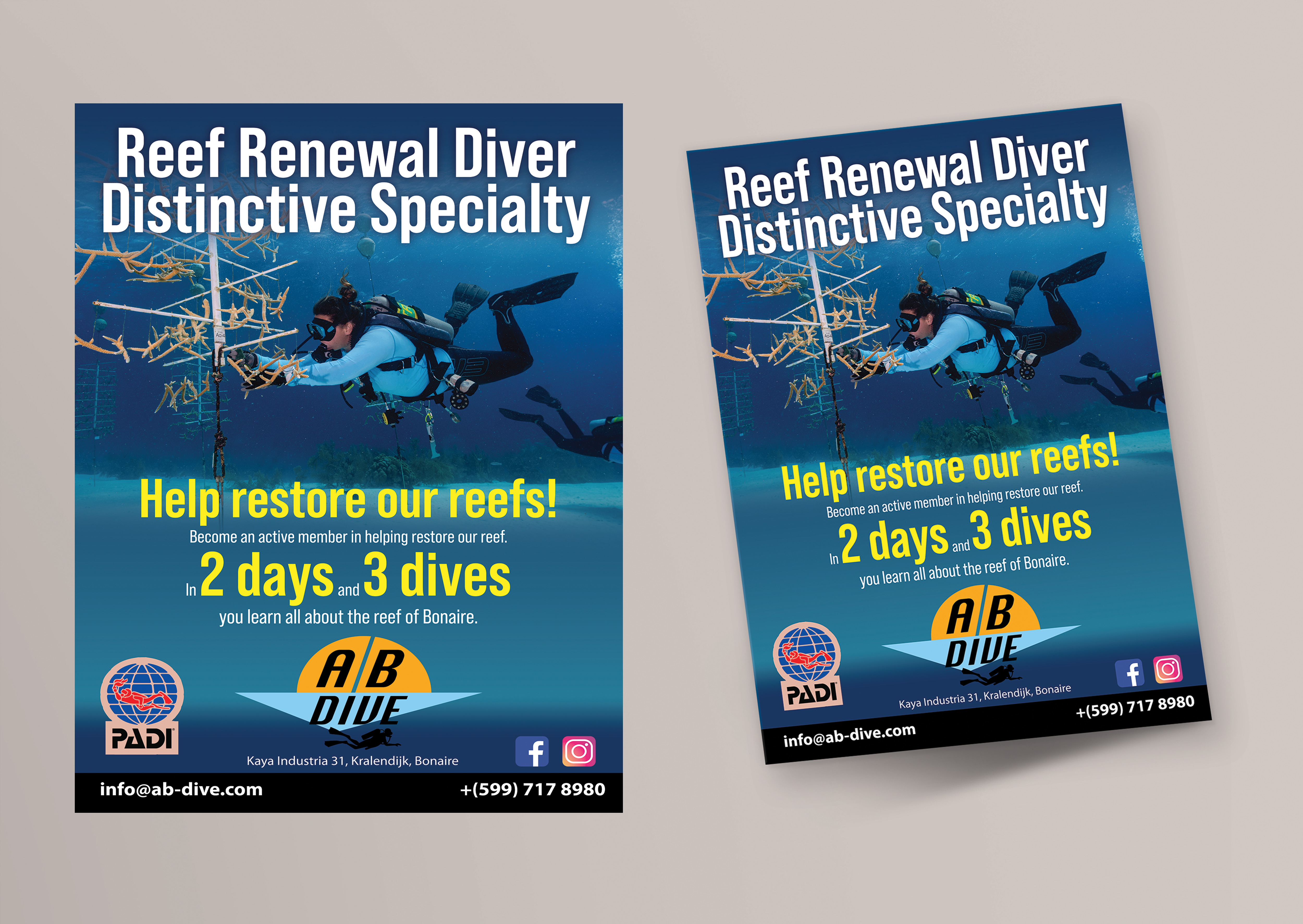 Flyer-Design von Impressive Solutions für AB Dive | Design #30098139
