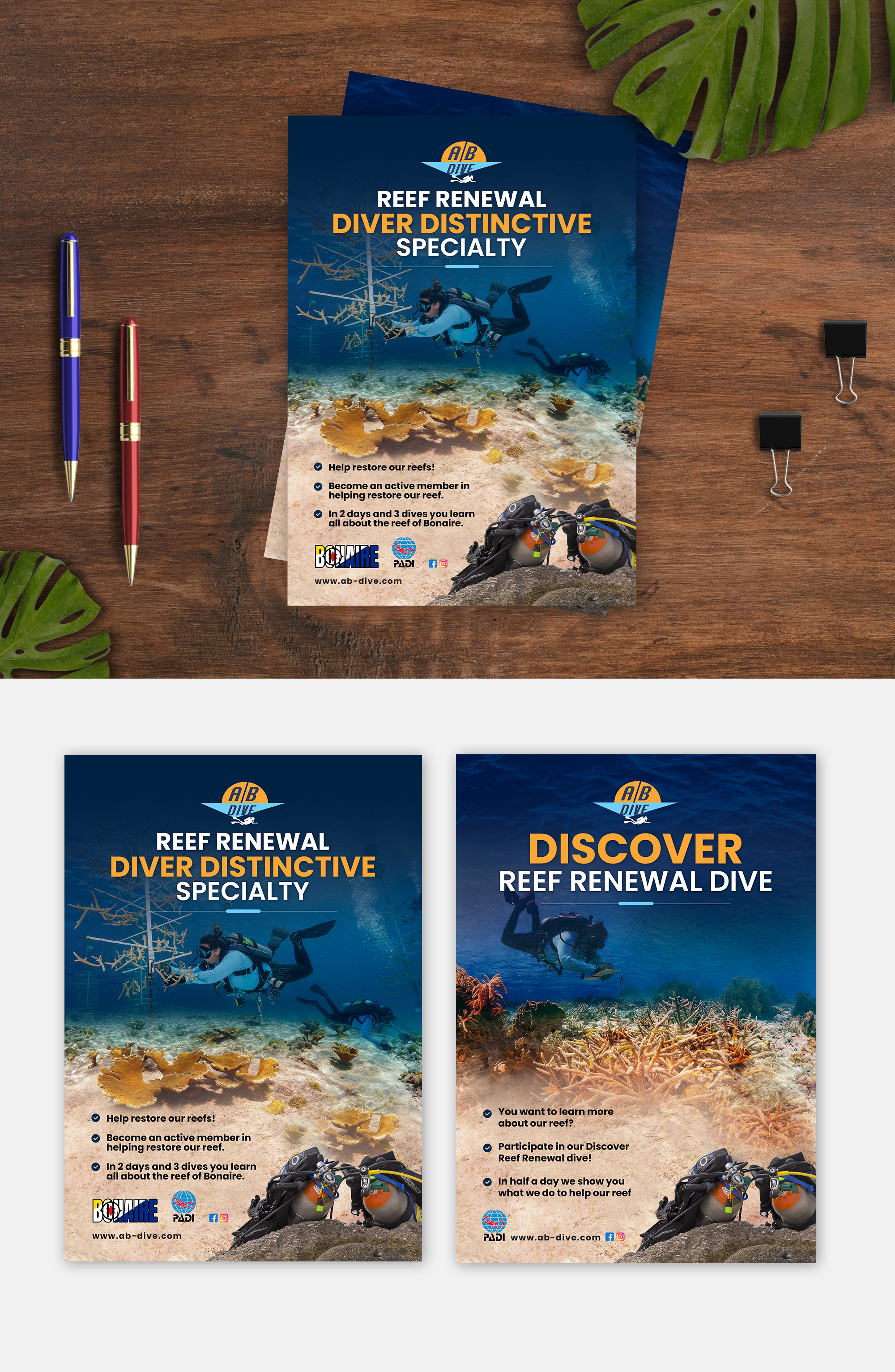 Design de Flyer par debdesign pour AB Dive | Design : #30092213