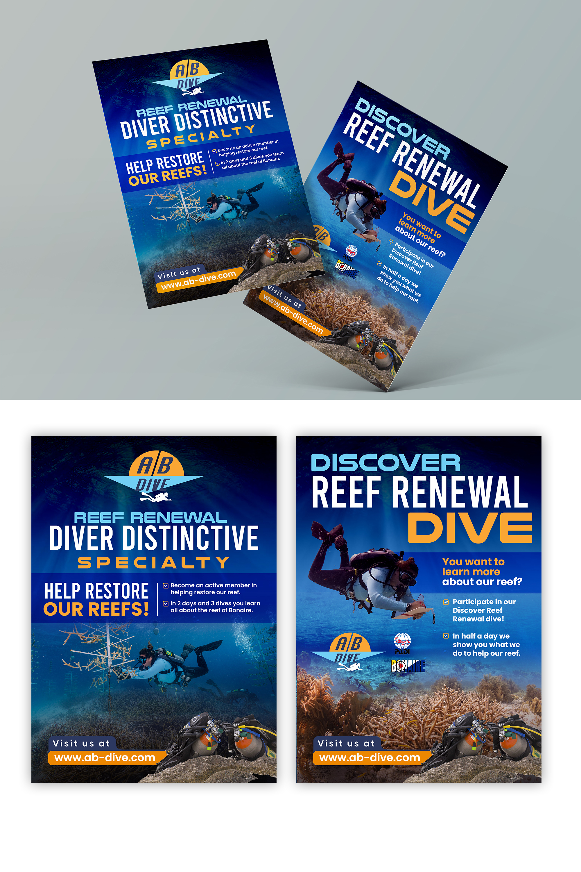Flyer Design by debdesign for AB Dive | Design #30092260