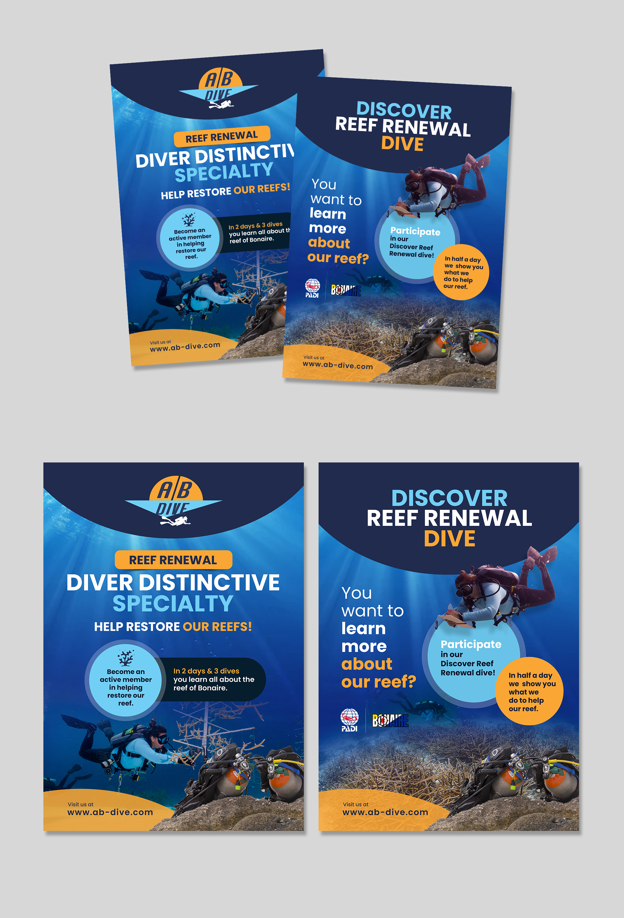 Flyer Design by debdesign for AB Dive | Design #30093699