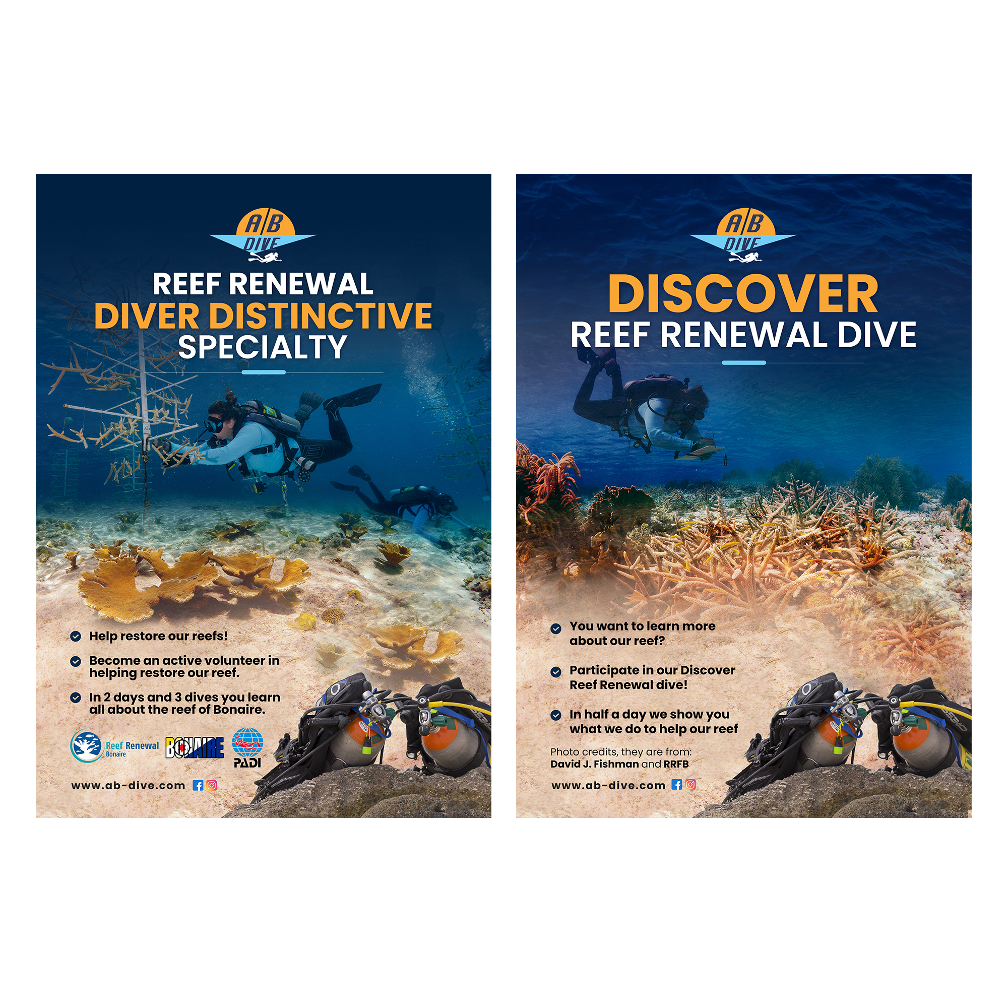 Diseño de Flyer por debdesign para AB Dive | Diseño #30334701