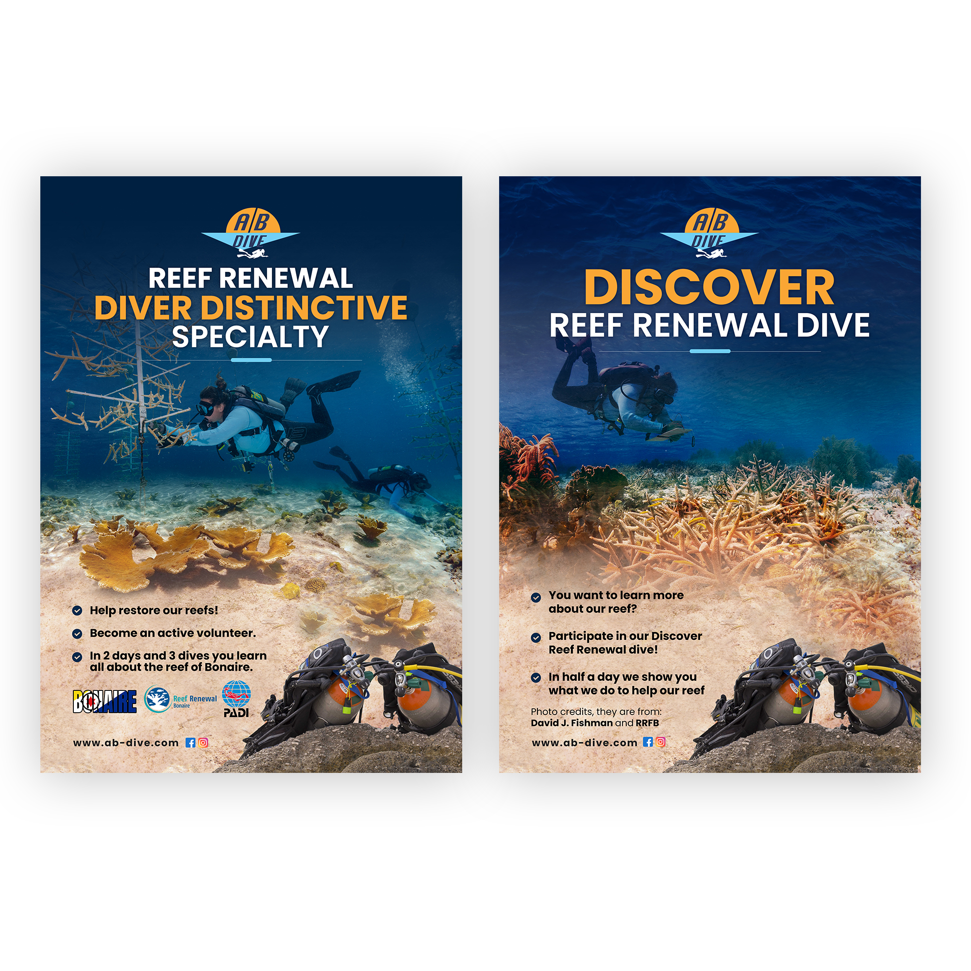 Diseño de Flyer por debdesign para AB Dive | Diseño #30346749