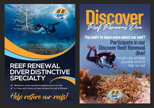 Diseño de Flyer por aj para AB Dive | Diseño #30096786