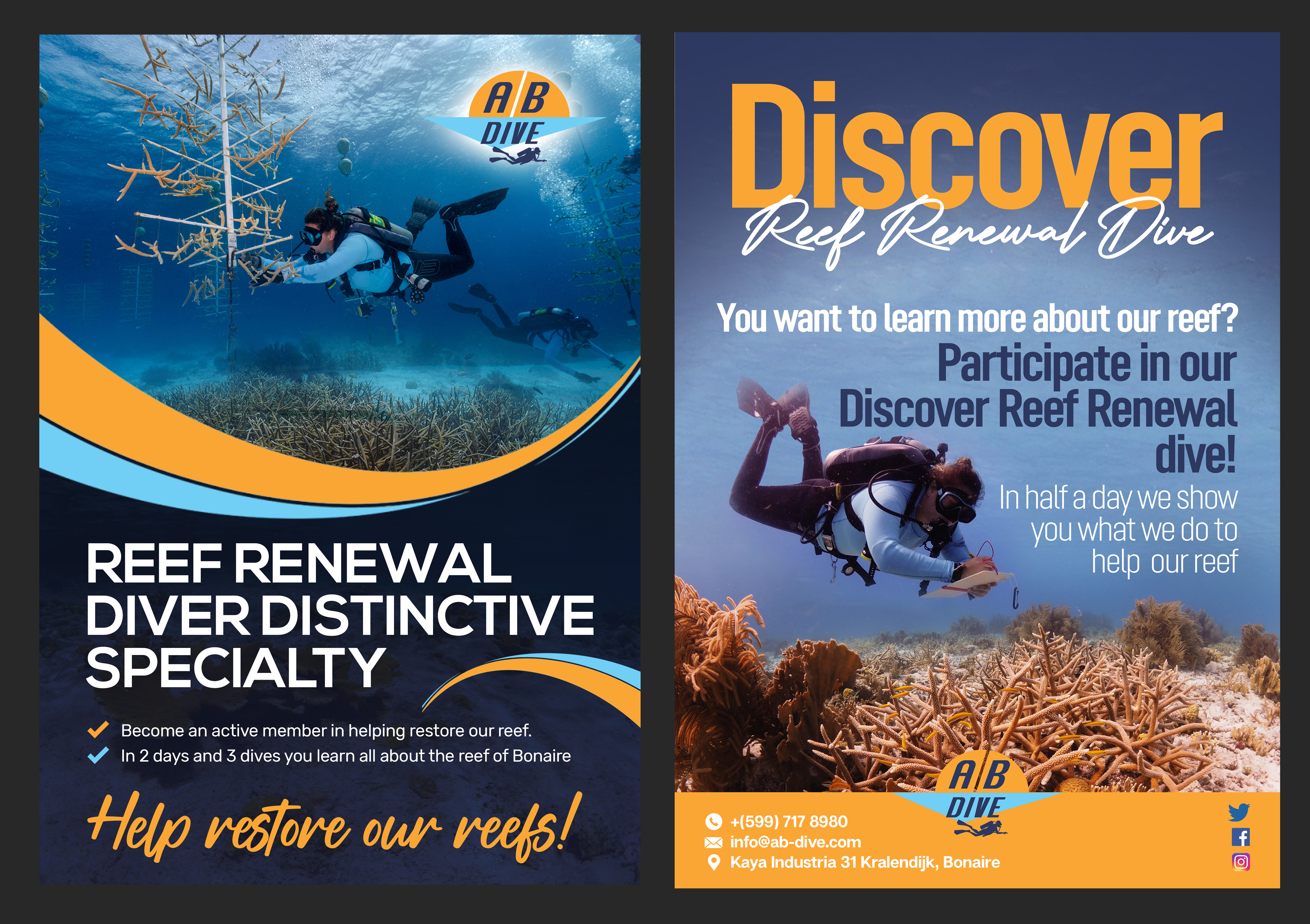 Flyer Design by aj for AB Dive | Design #30097906