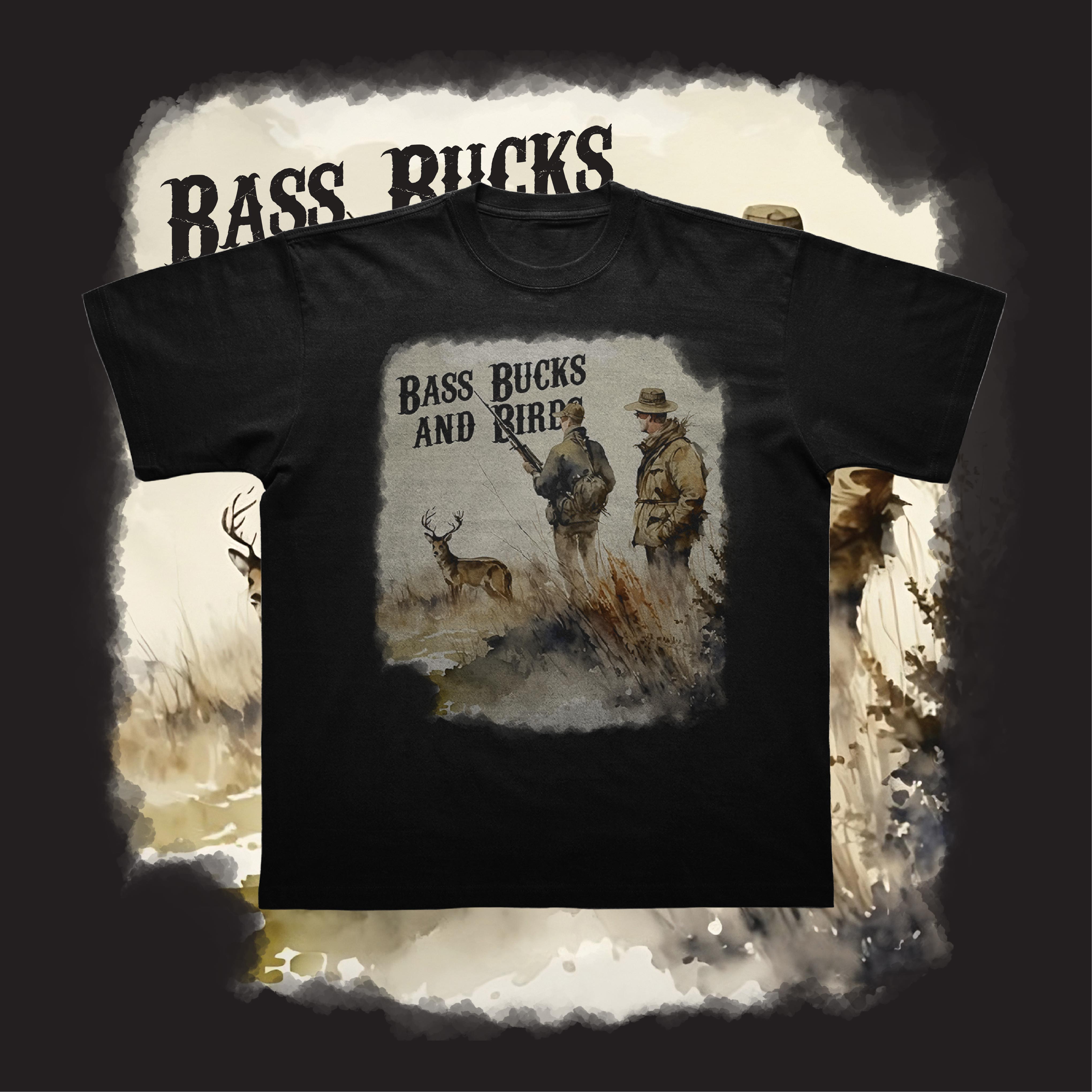 T-shirt Design by Rifqi 7 for Bass, Bucks, And Birds | Design #30096012