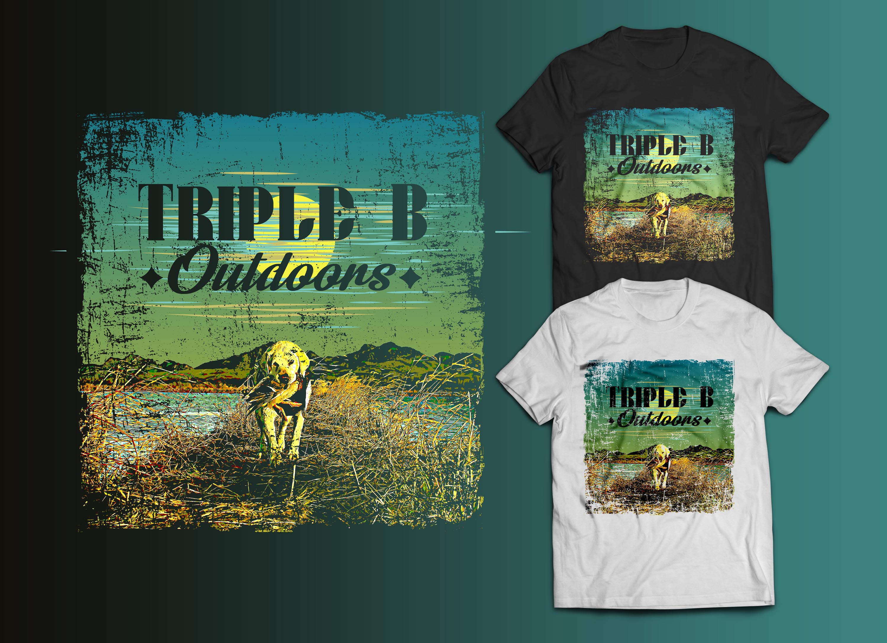 T-shirt Design by Futuristic_Design for Bass, Bucks, And Birds | Design: #30107093