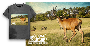 T-shirt Design by Tsvetan Alexandrov for Bass, Bucks, And Birds | Design: #30156598
