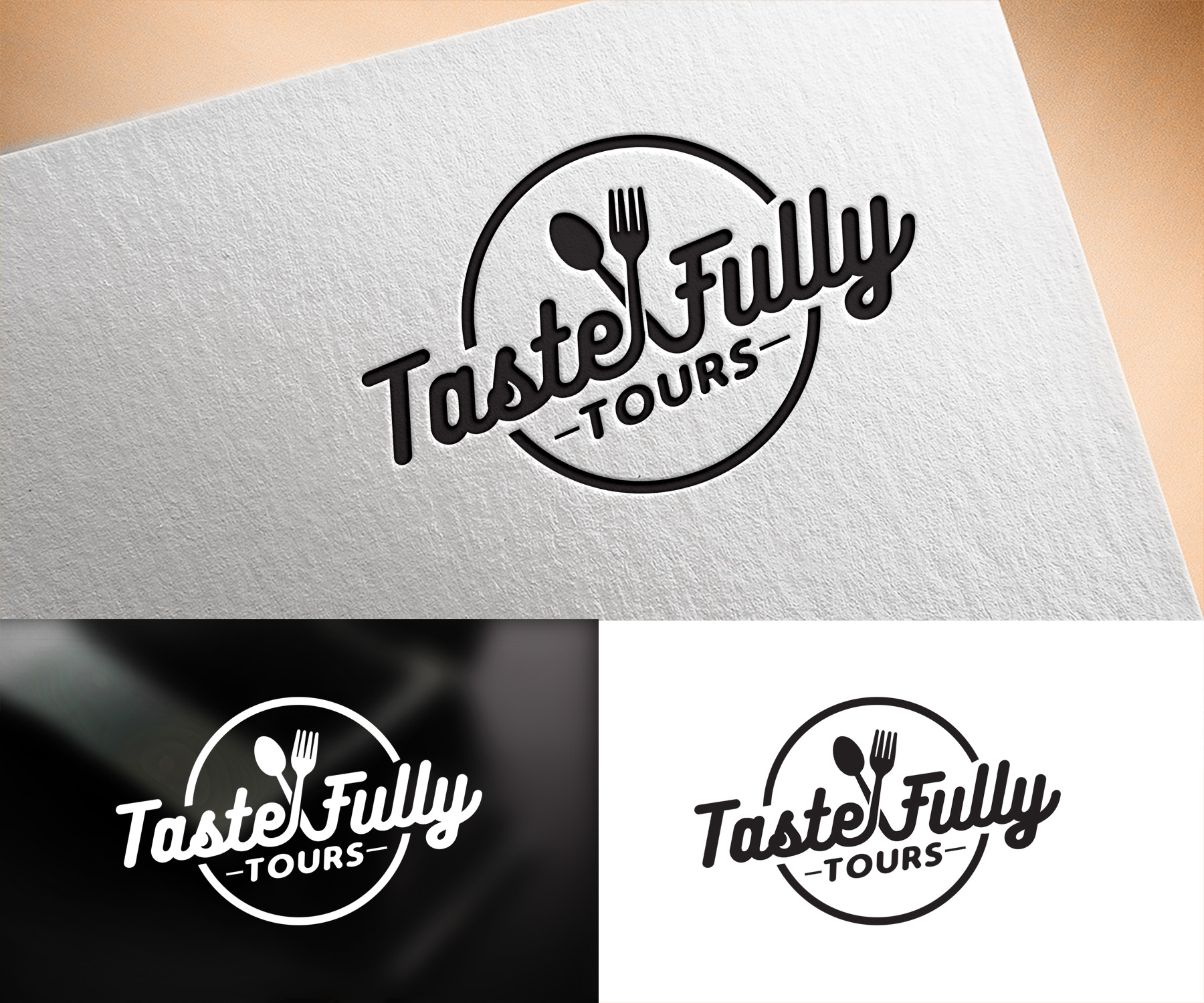 Logo Design by Vishak vasu for Taste Fully Tours | Design #30134963