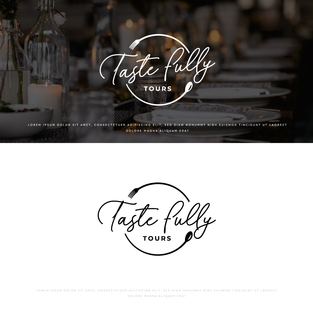 Logo Design by Cactus Designs for Taste Fully Tours | Design #30106772