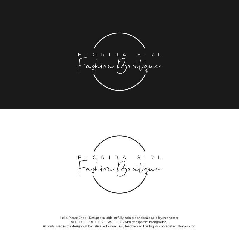 Logo Design by skart for Florida Girl Fashion Boutique | Design #30093643