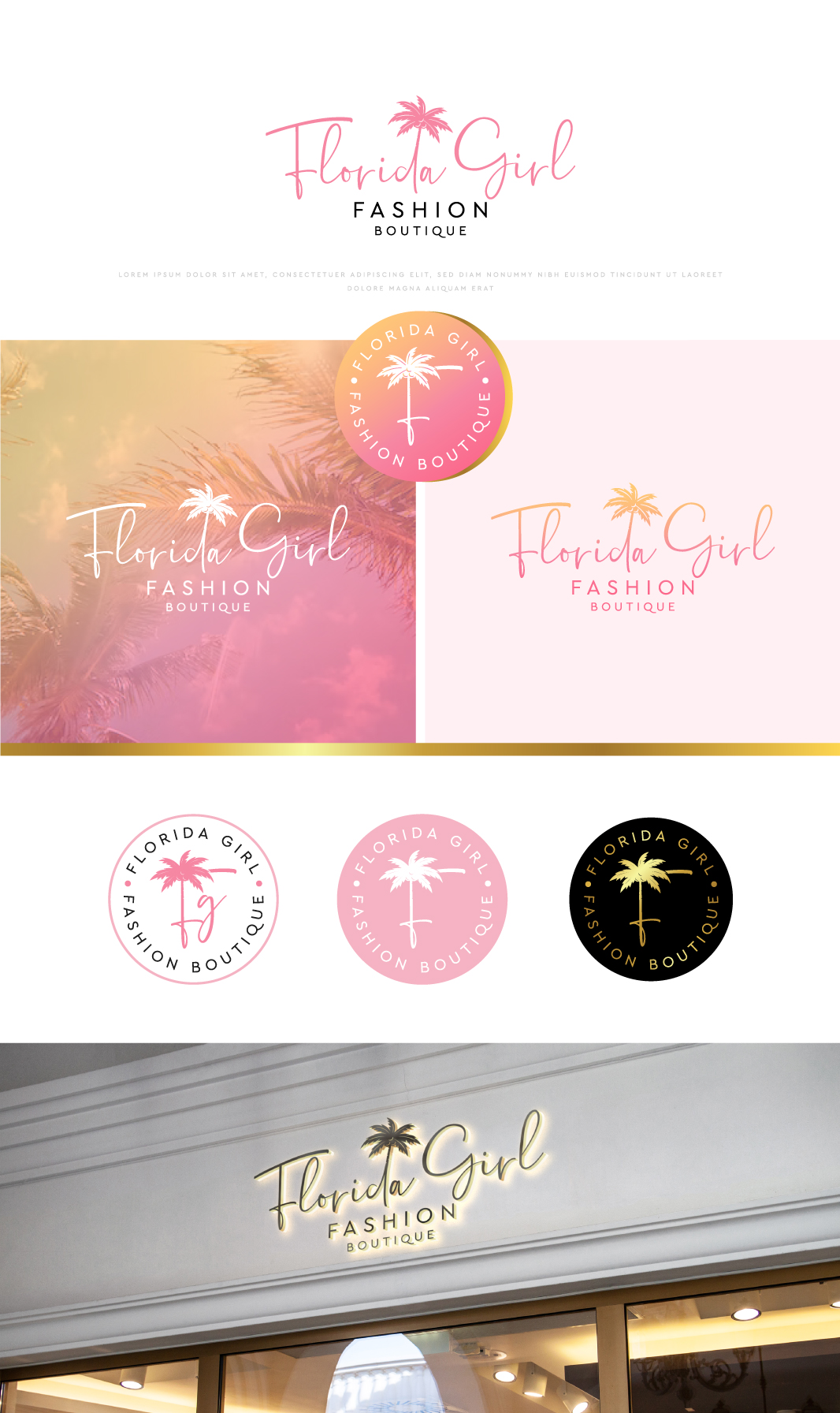 Diseño de Logo por Cactus Designs para Florida Girl Fashion Boutique | Diseño #30097798