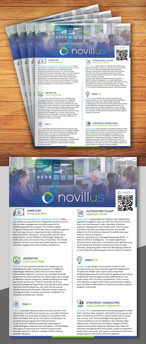Diseño de Flyer por creativemood438 para Novillus, LLC | Diseño: #30106181
