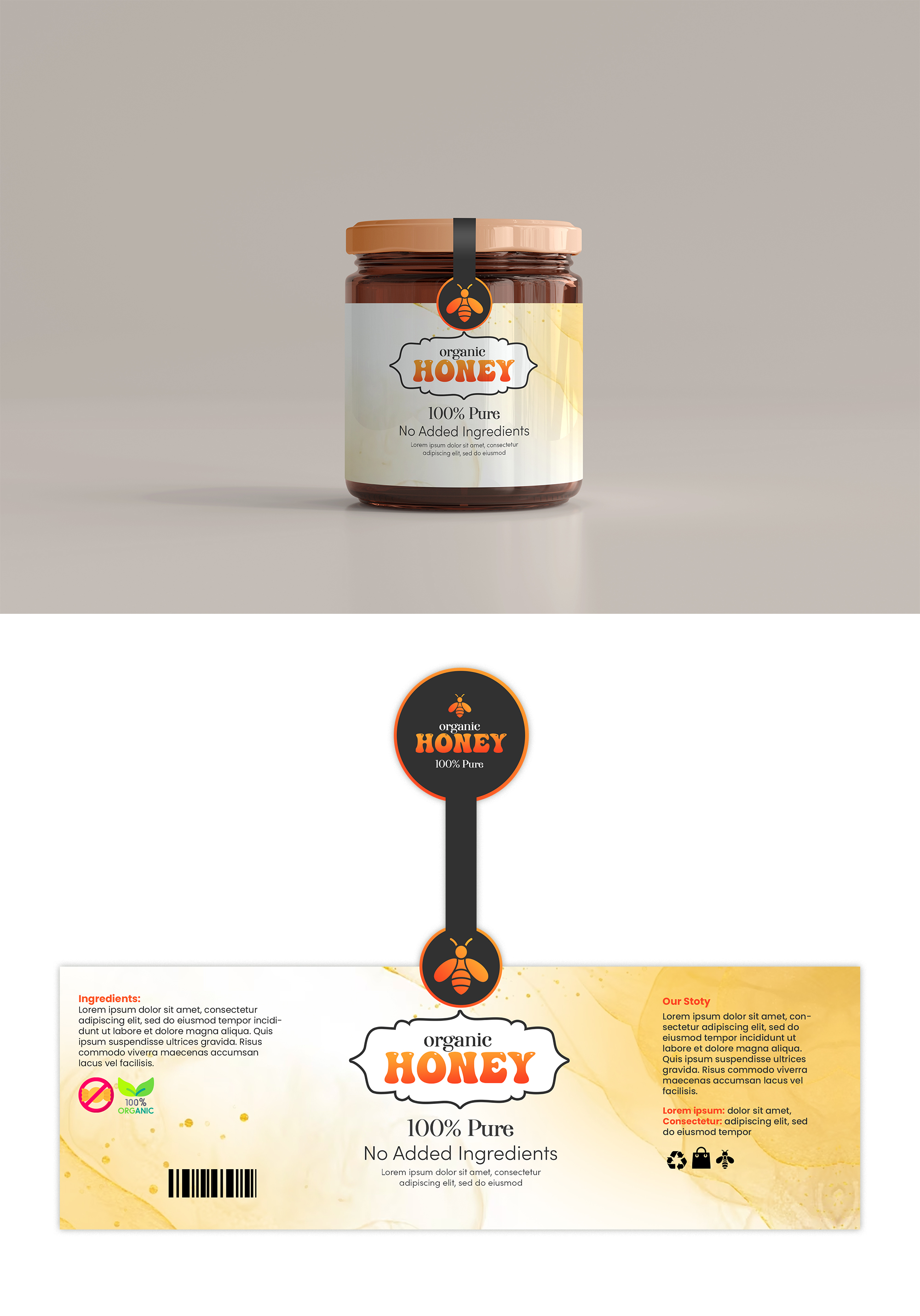 Diseño de Etiqueta por ArtHive para este proyecto | Diseño #30104271