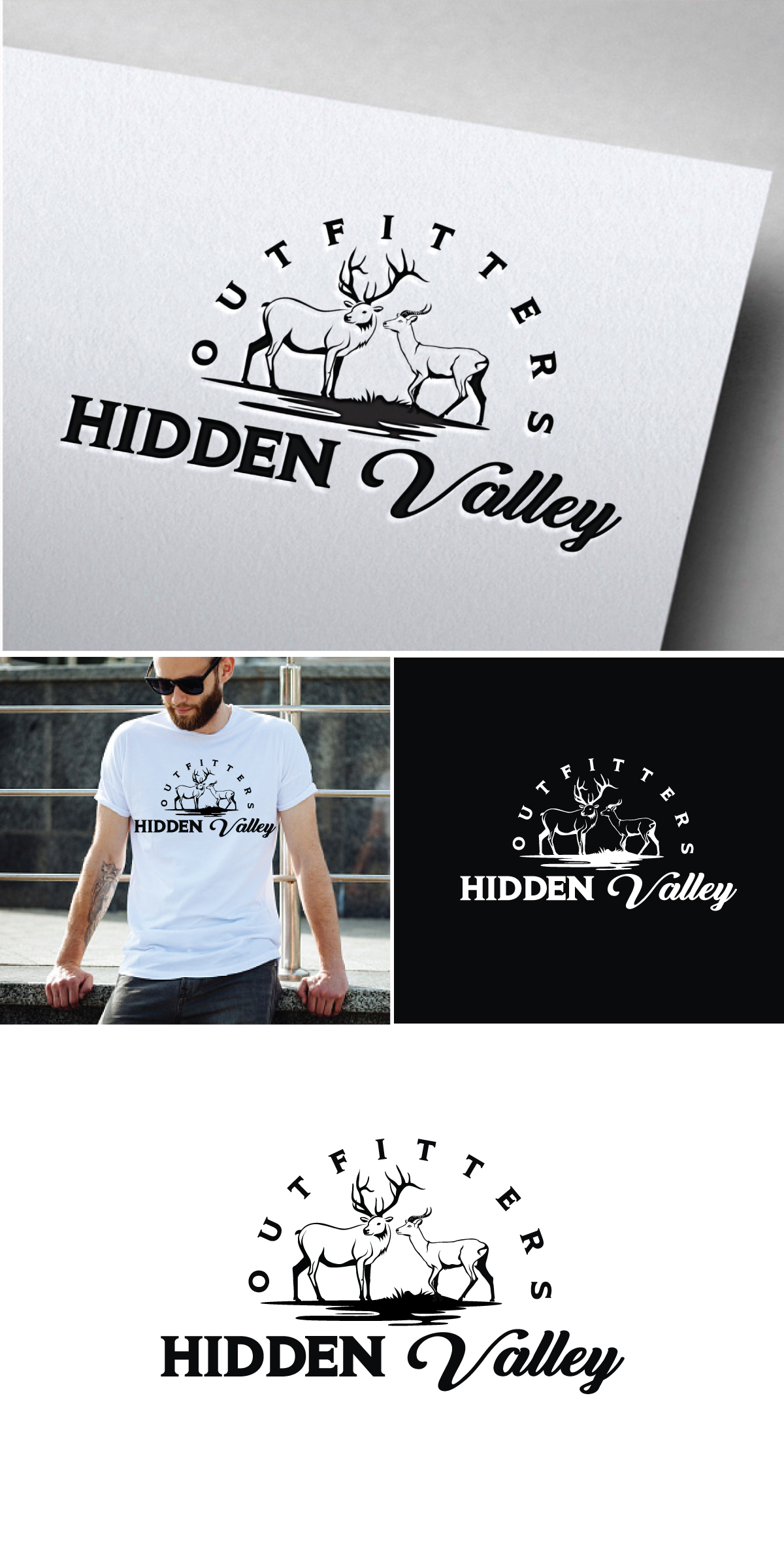 Logo Design by Om Namah Shivay for Hidden Valley Outfitters | Design #30112702