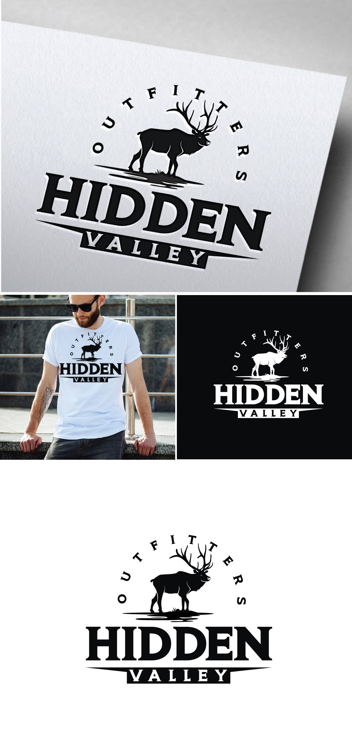 Logo Design by Om Namah Shivay for Hidden Valley Outfitters | Design #30112703