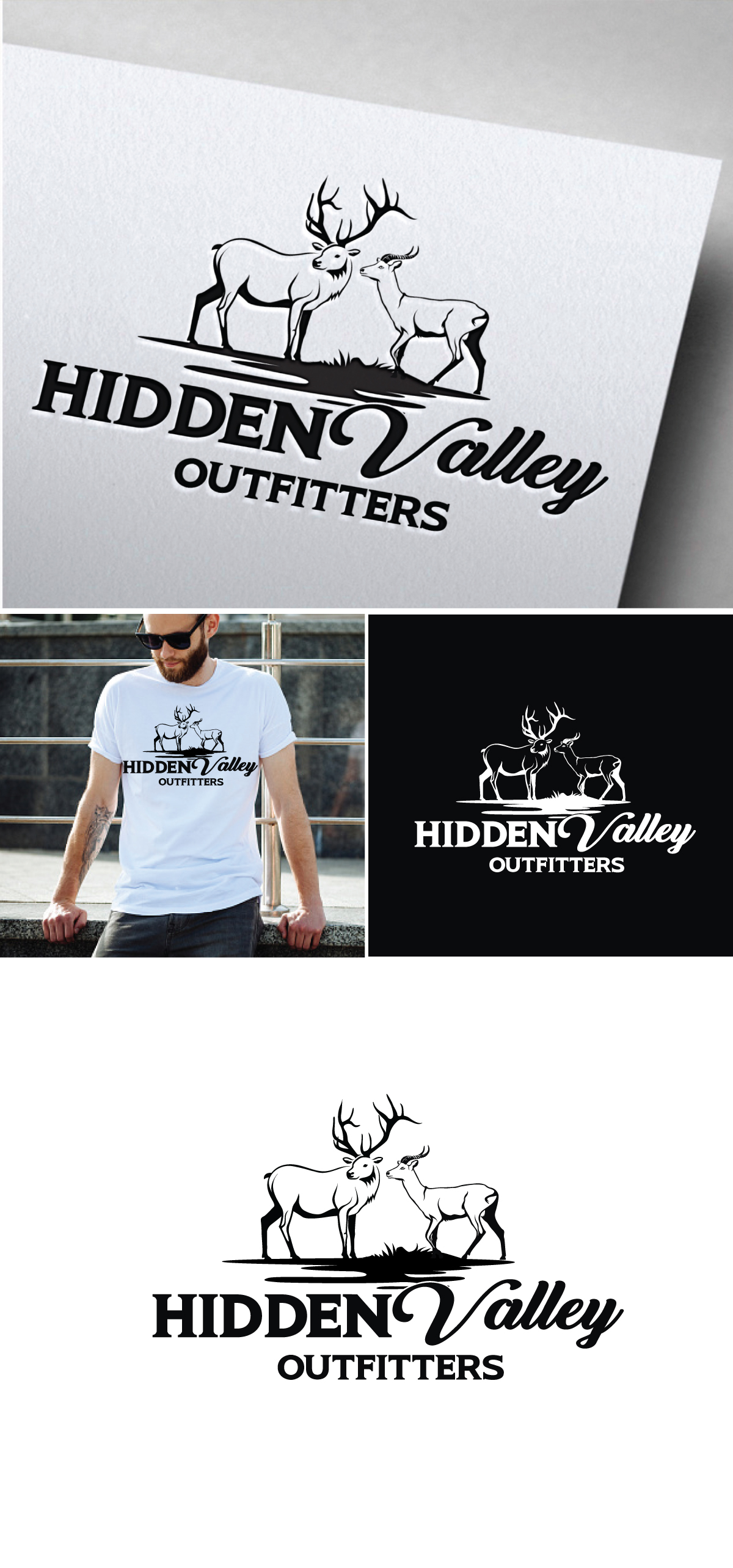 Logo Design by Om Namah Shivay for Hidden Valley Outfitters | Design #30112704