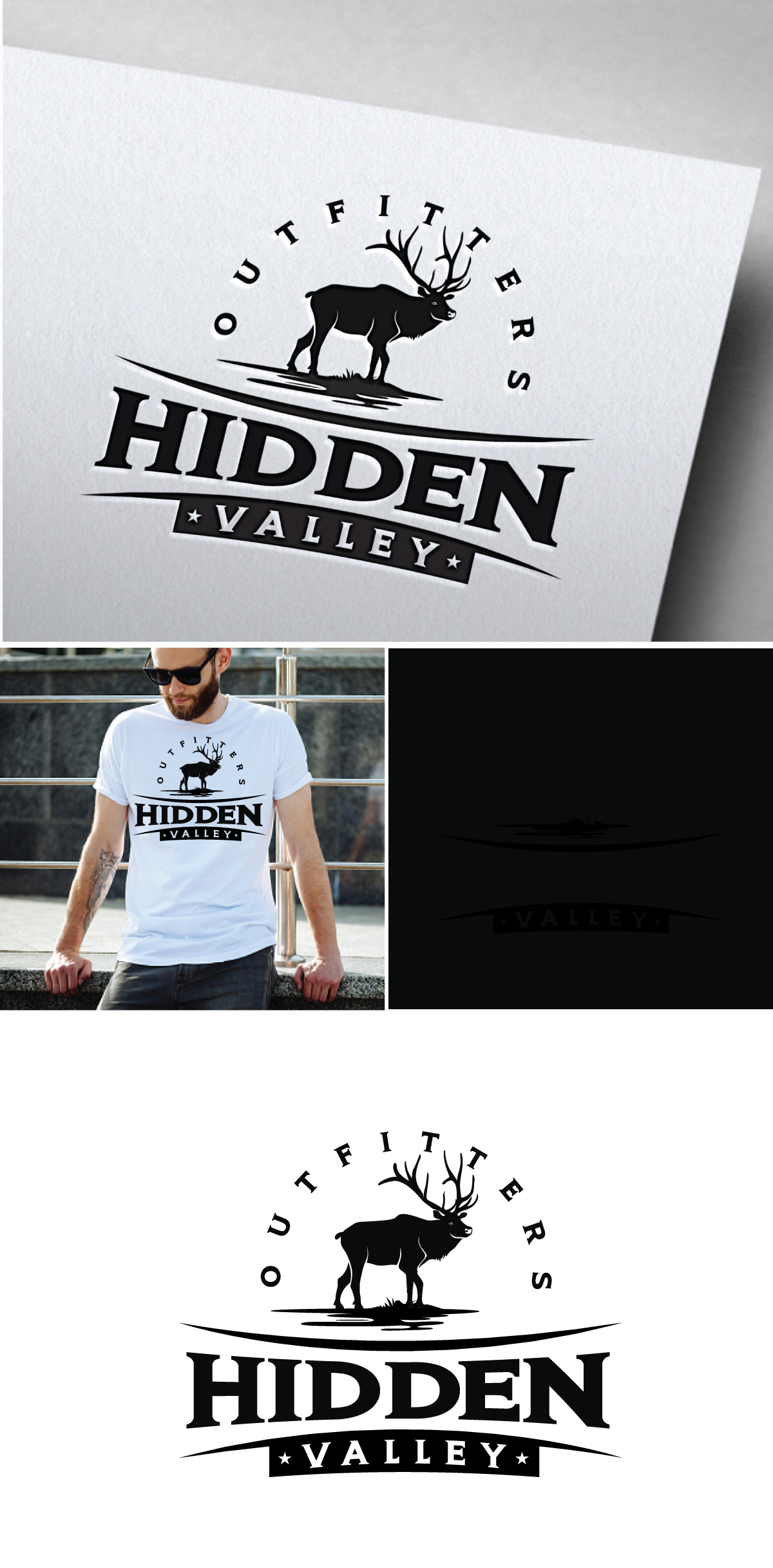 Logo Design by Om Namah Shivay for Hidden Valley Outfitters | Design #30112706