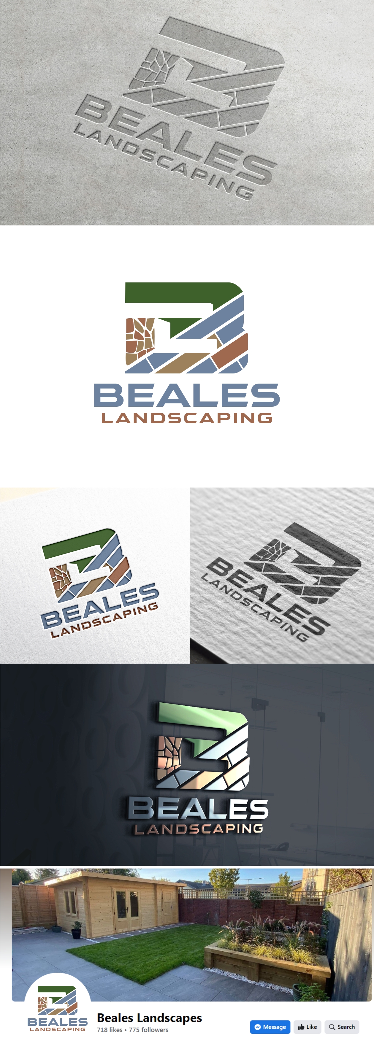 Logo Design by Soul Light for Beales Landscaping | Design #30116831