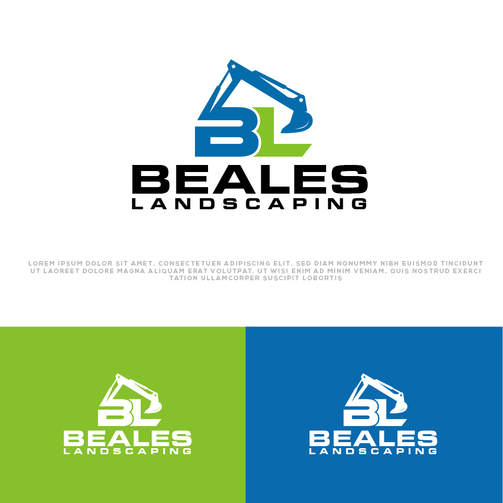 Logo Design by AlphabetZero.co.uk for Beales Landscaping | Design #30123263
