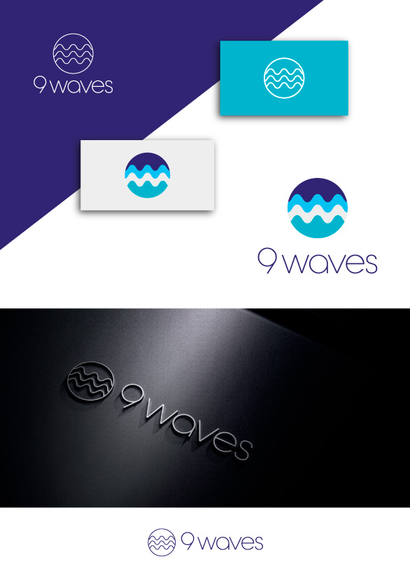 Logo Design by Anton. for Nine Waves  | Design #30328673