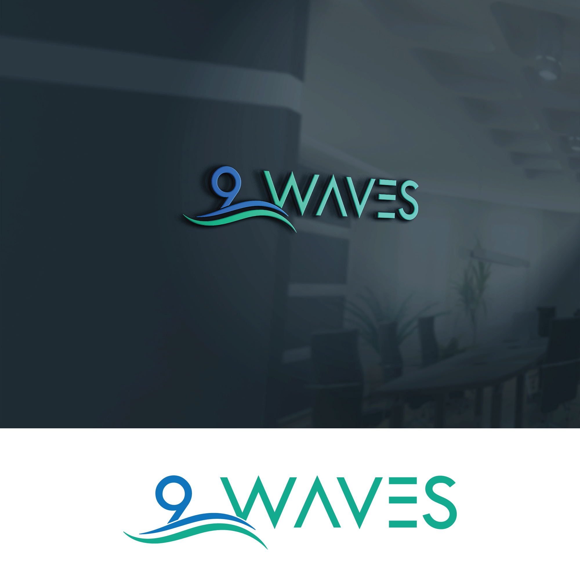 Logo Design by Rasu raj for Nine Waves  | Design #30312714