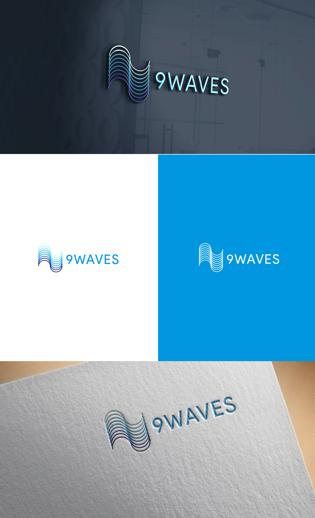 Logo Design by GLDesigns for Nine Waves  | Design #30286495