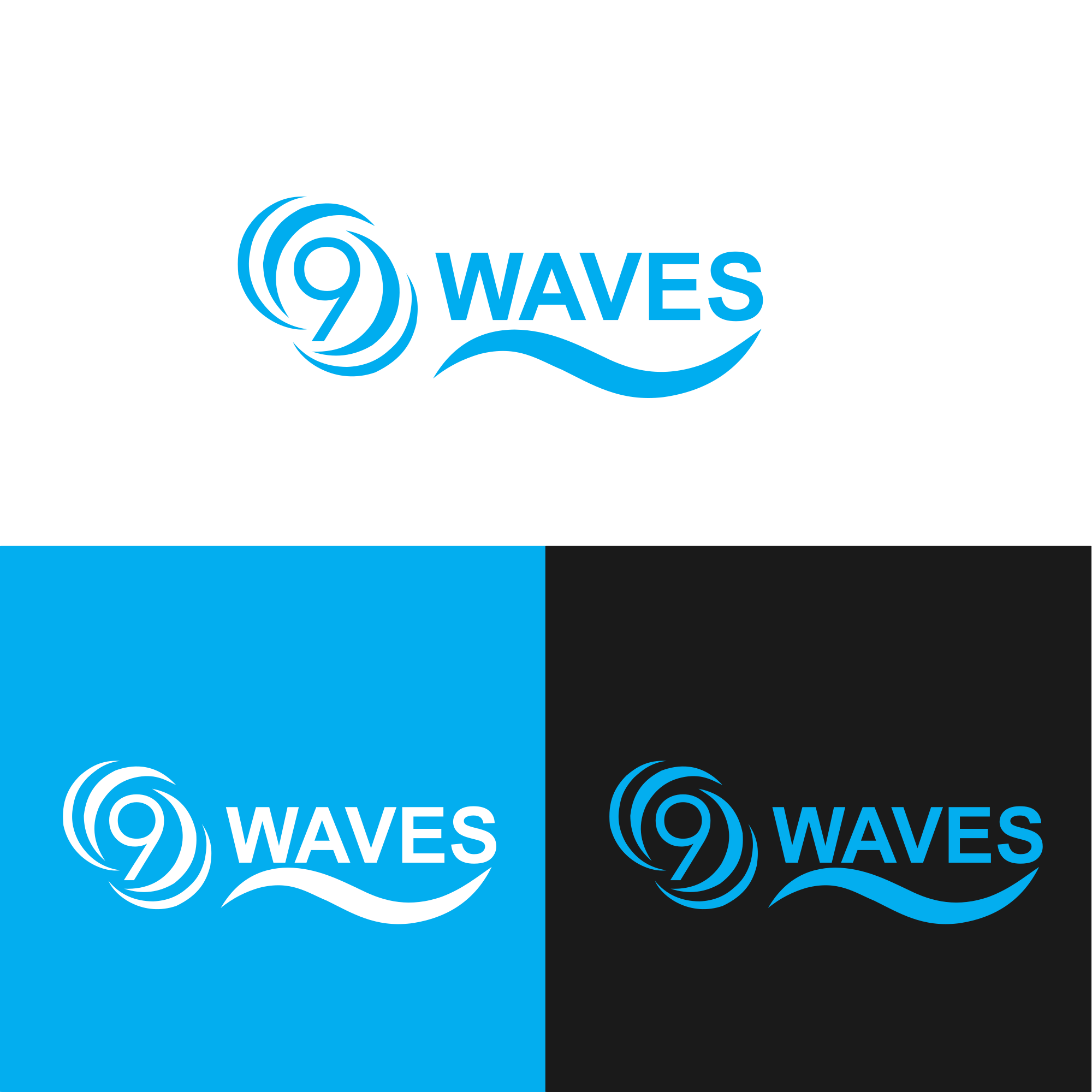 Diseño de Logo por alitjuara para Nine Waves  | Diseño #30309196